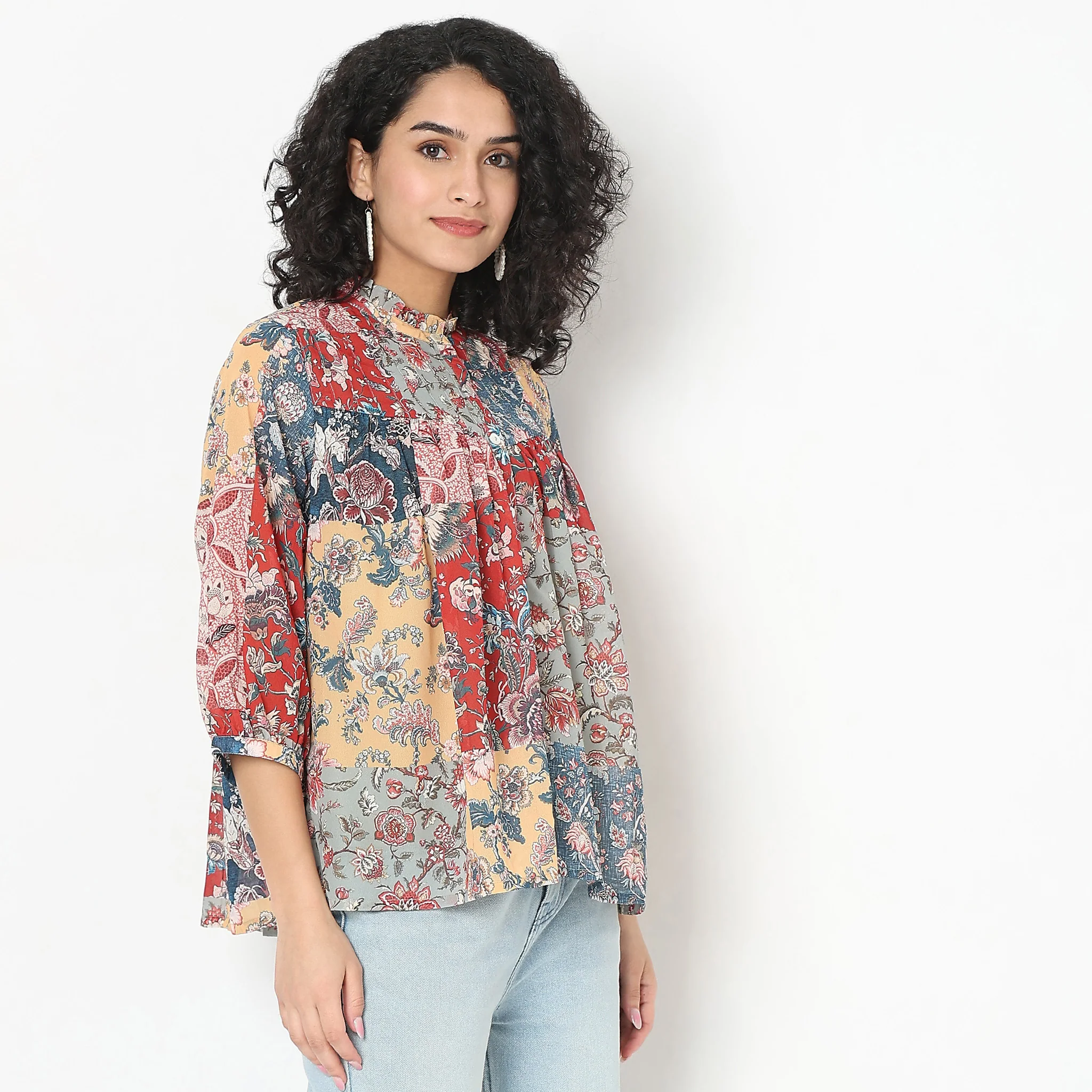 Regular Fit Printed Top - Image 5