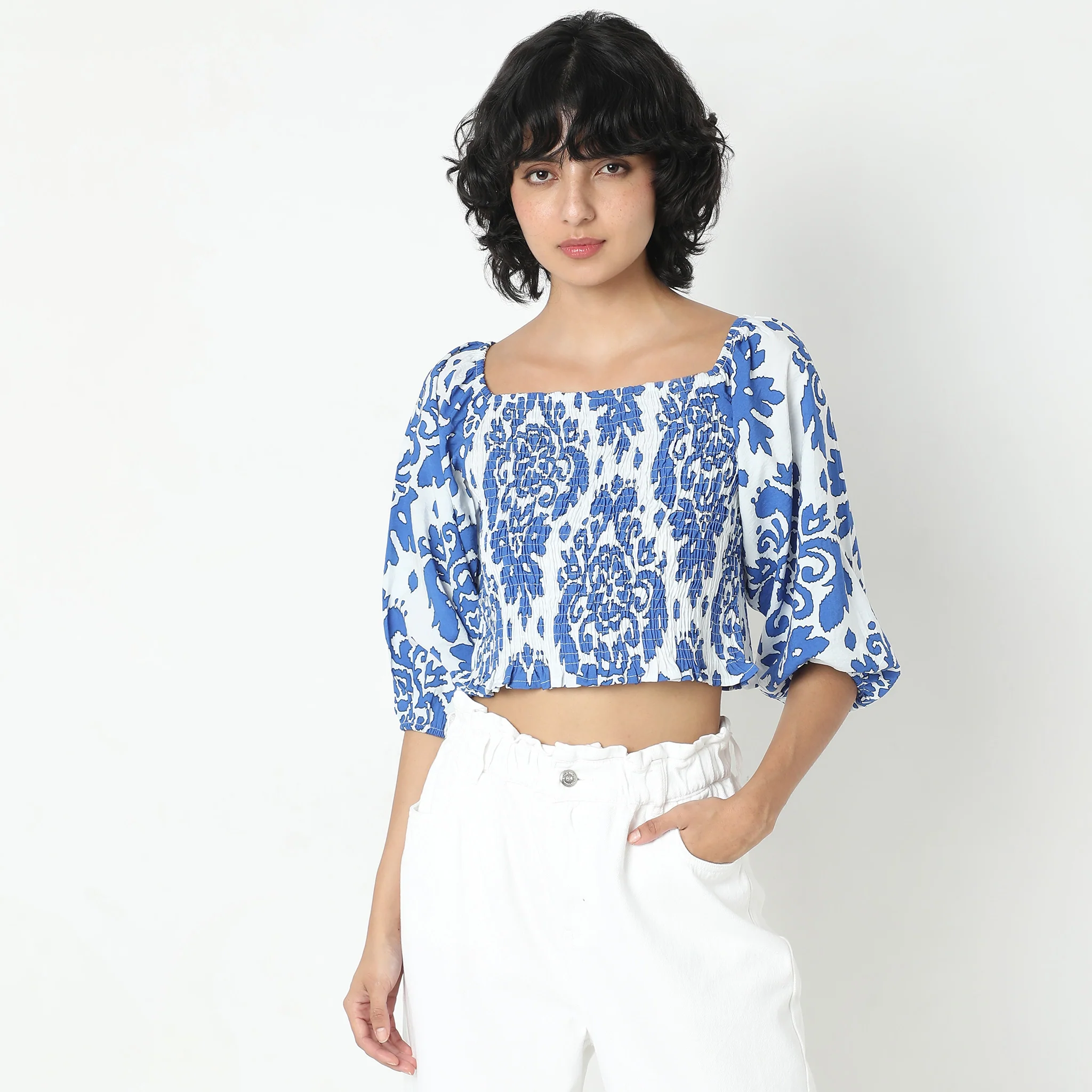 Regular Fit Printed Top - Image 2
