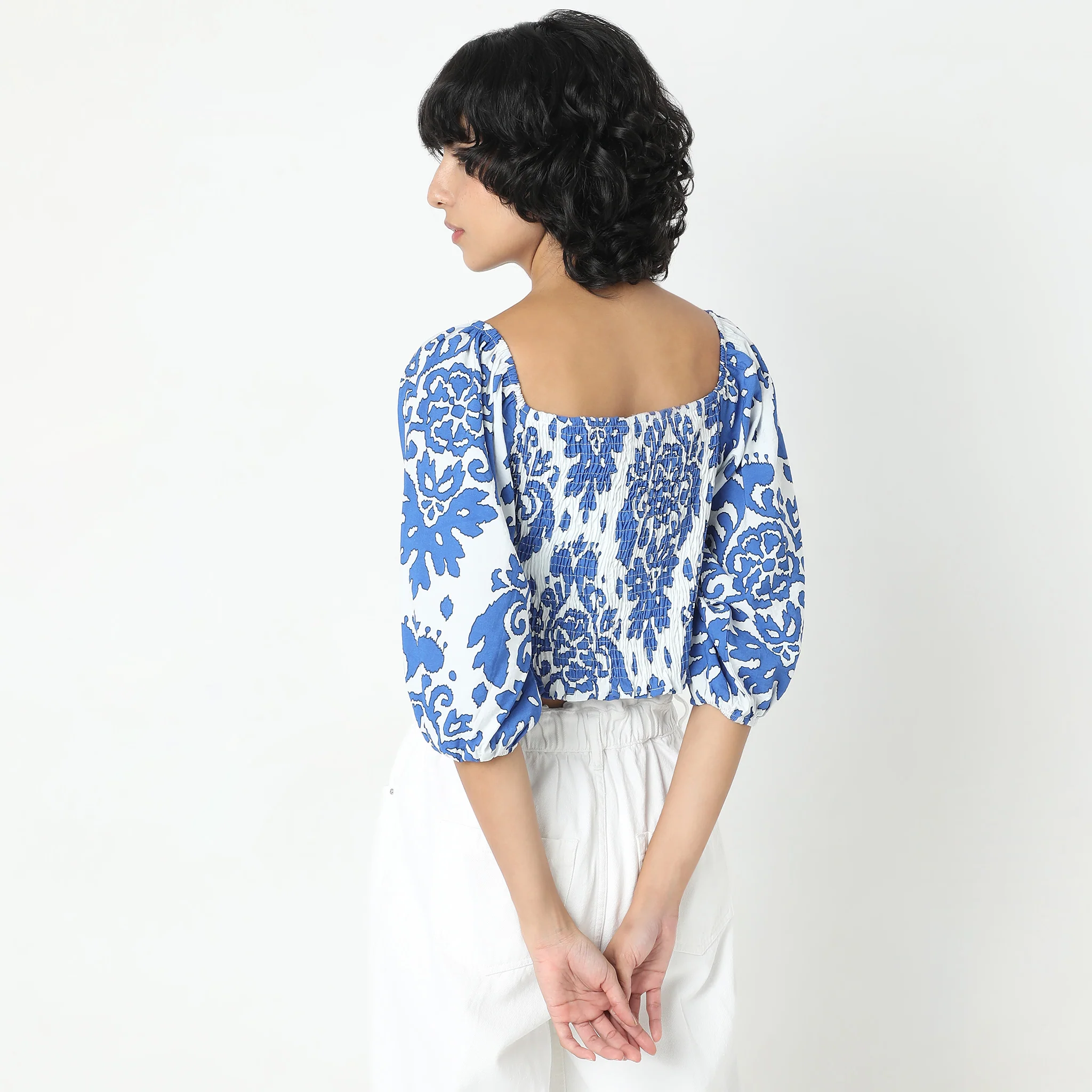 Regular Fit Printed Top - Image 3