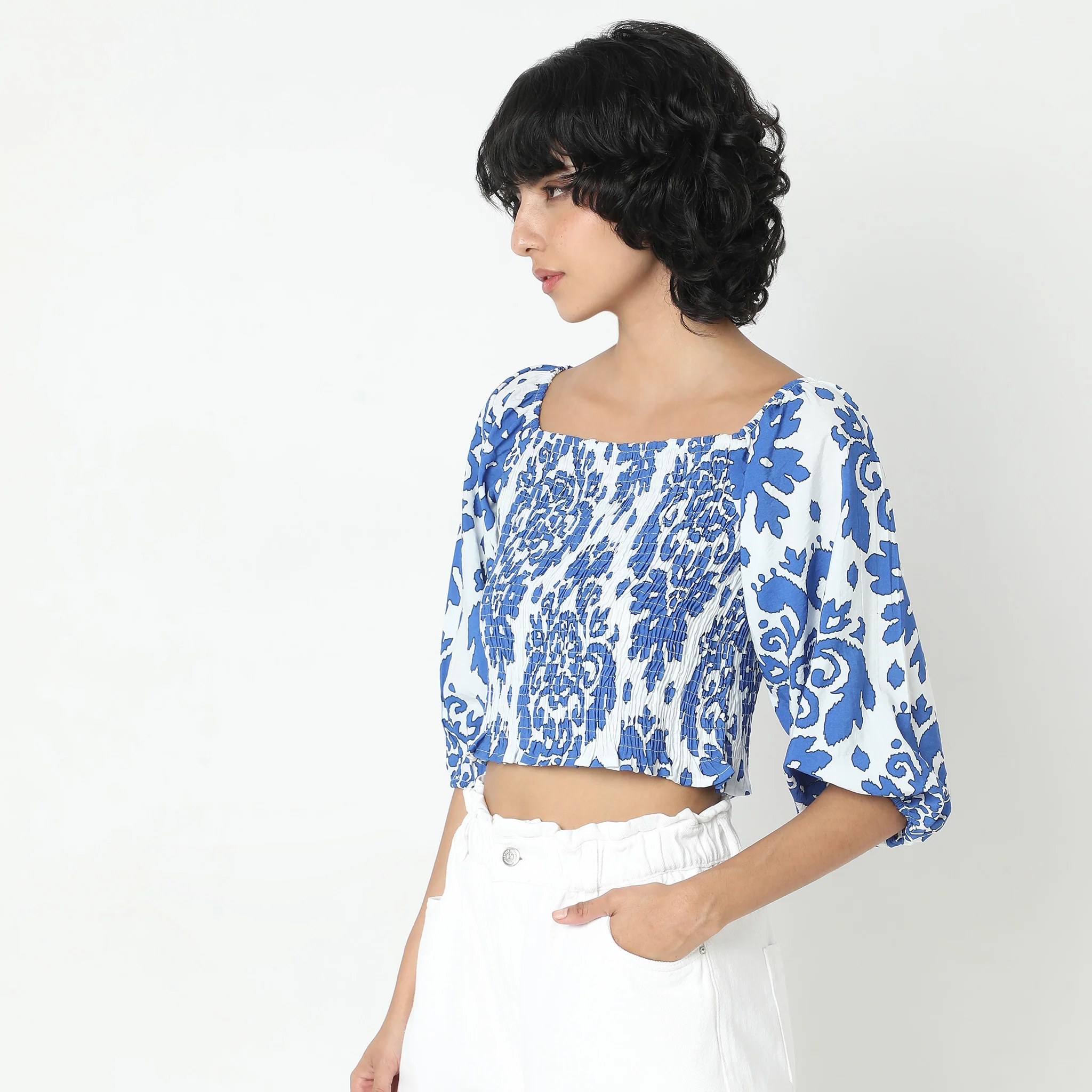 Regular Fit Printed Top - Image 5