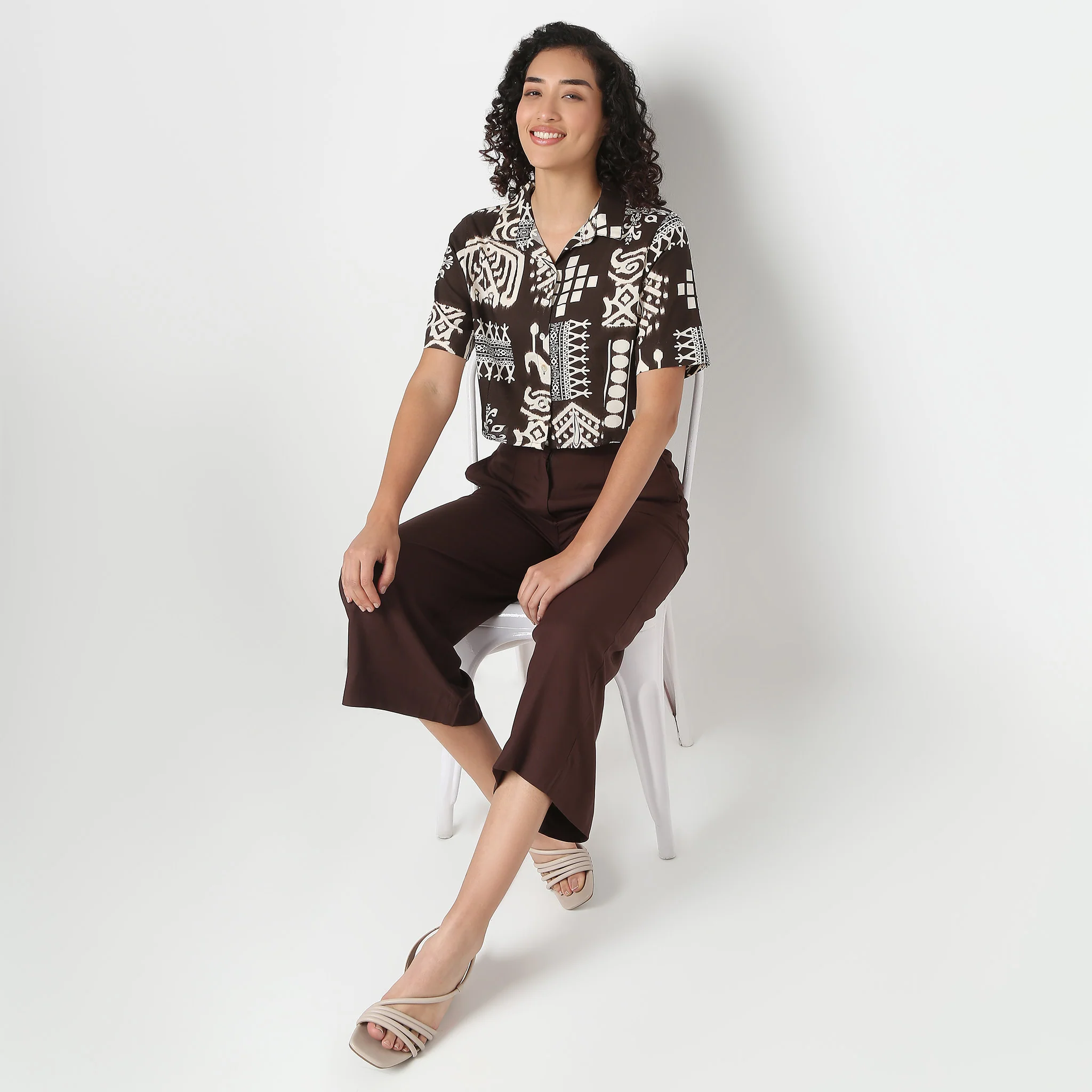 Camp Collar Crop Shirt - Image 6