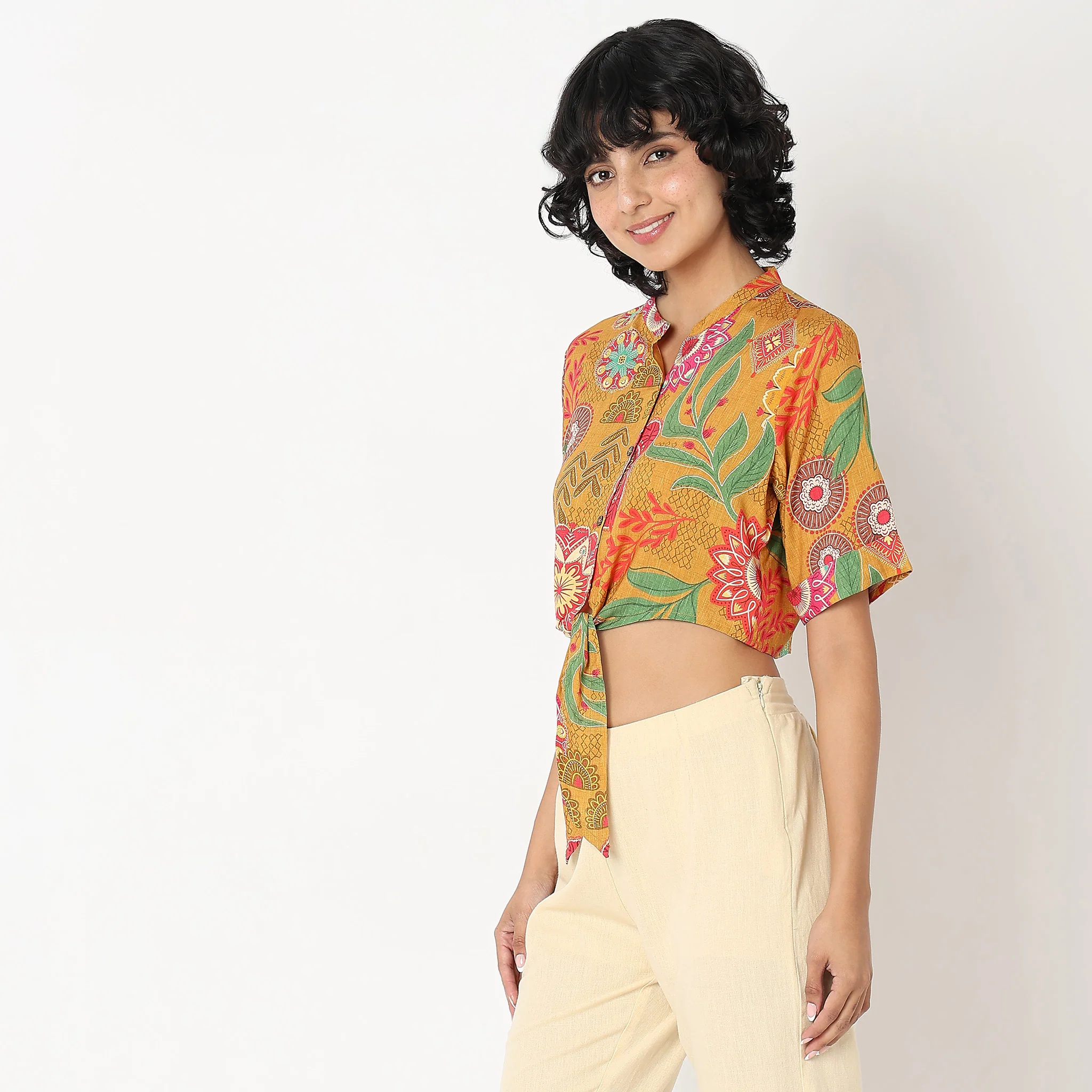 Regular Fit Printed Top - Image 5