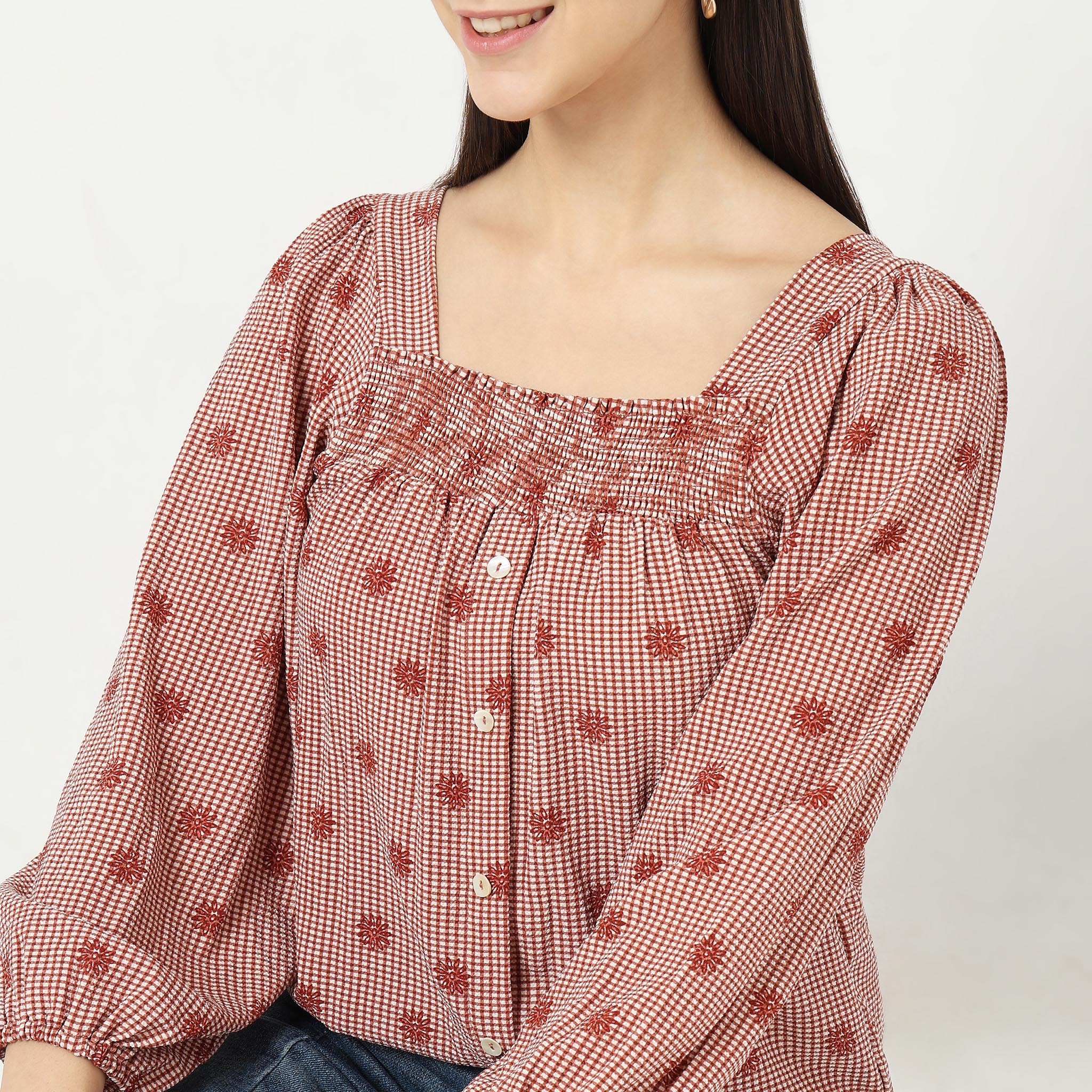 Regular Fit Printed Top - Image 4