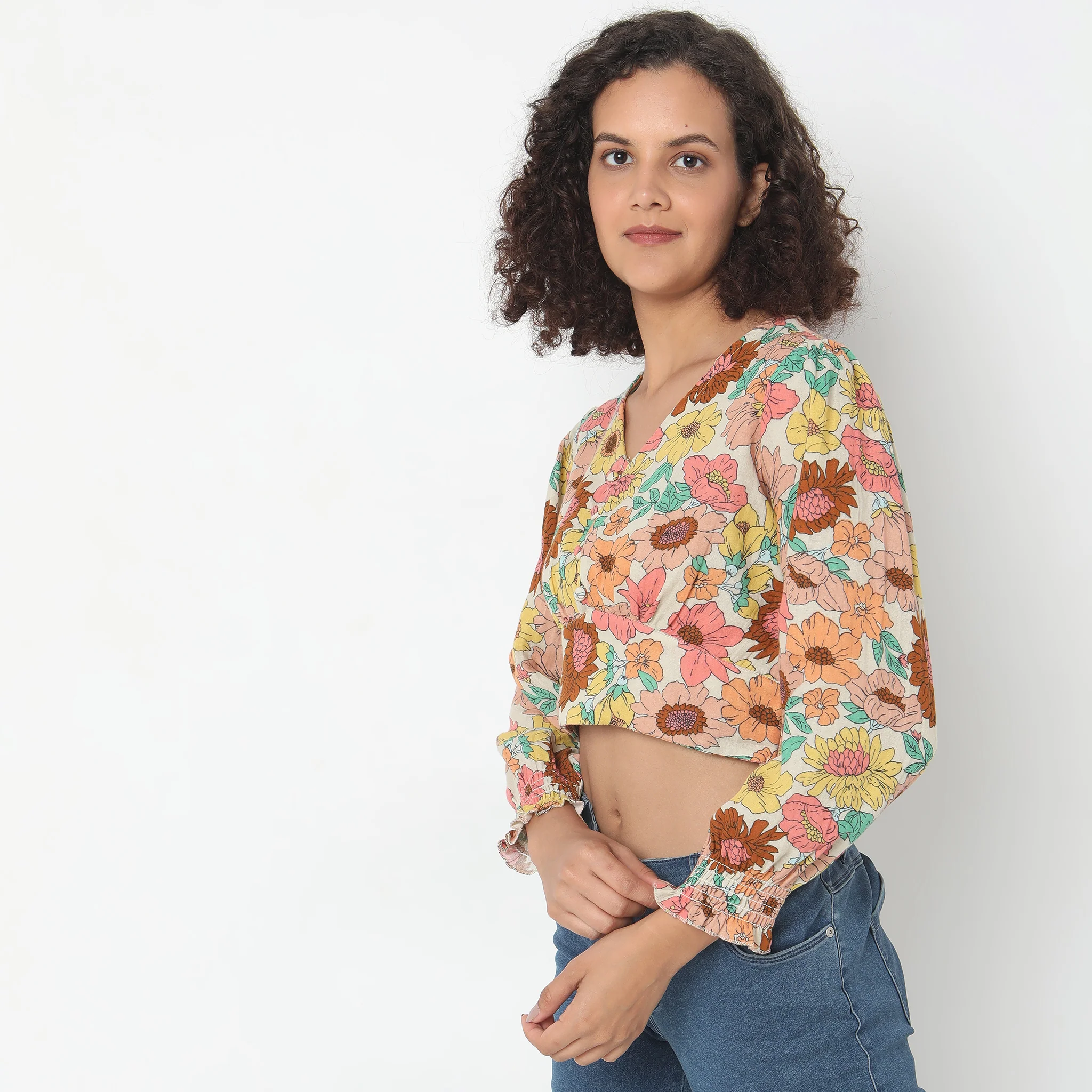 Regular Fit Printed Top - Image 5