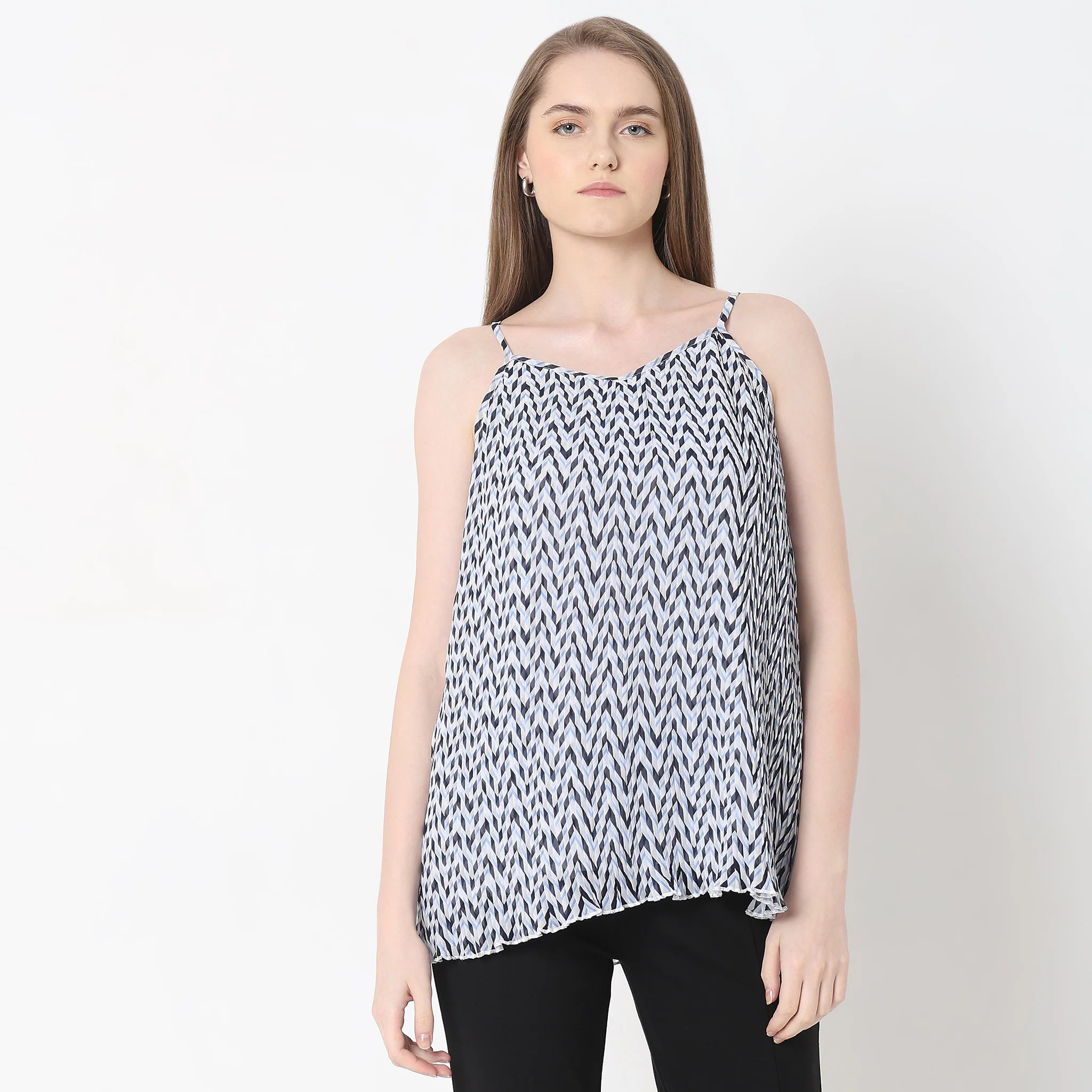 Regular Fit Printed Top - Image 2