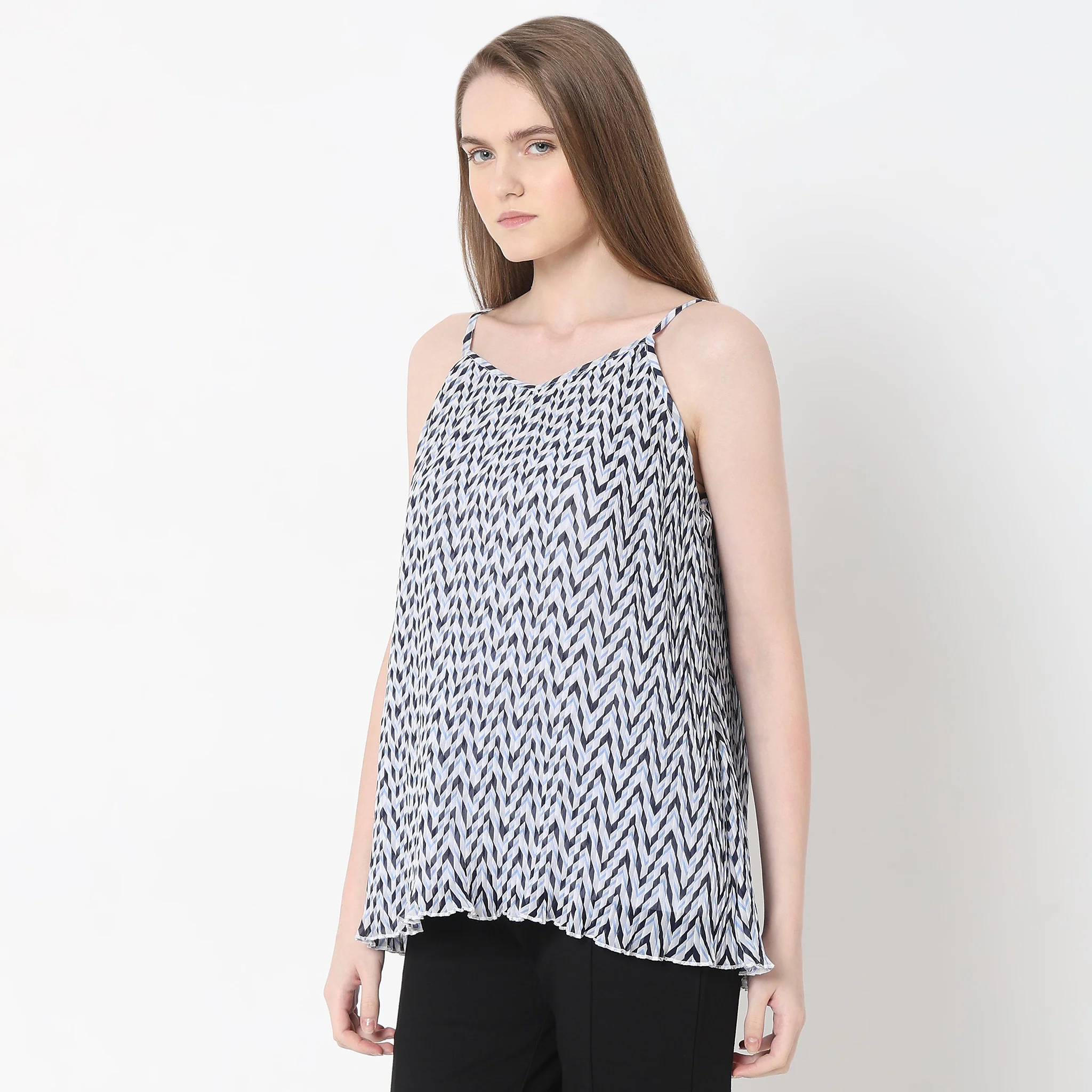 Regular Fit Printed Top - Image 5