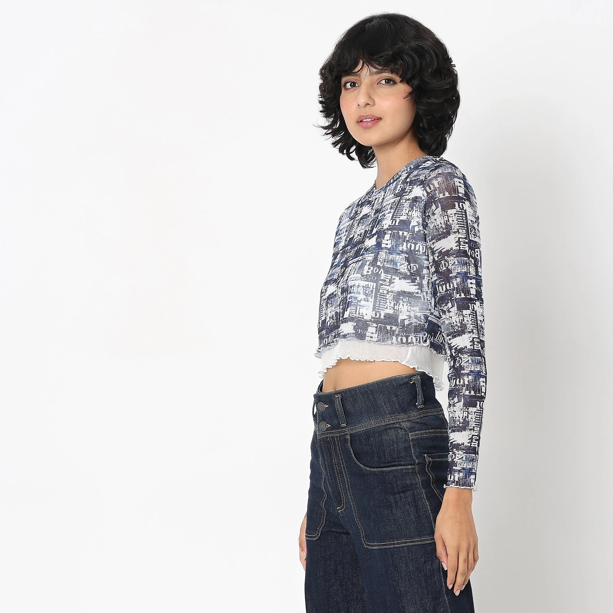 Regular Fit Printed Top - Image 5