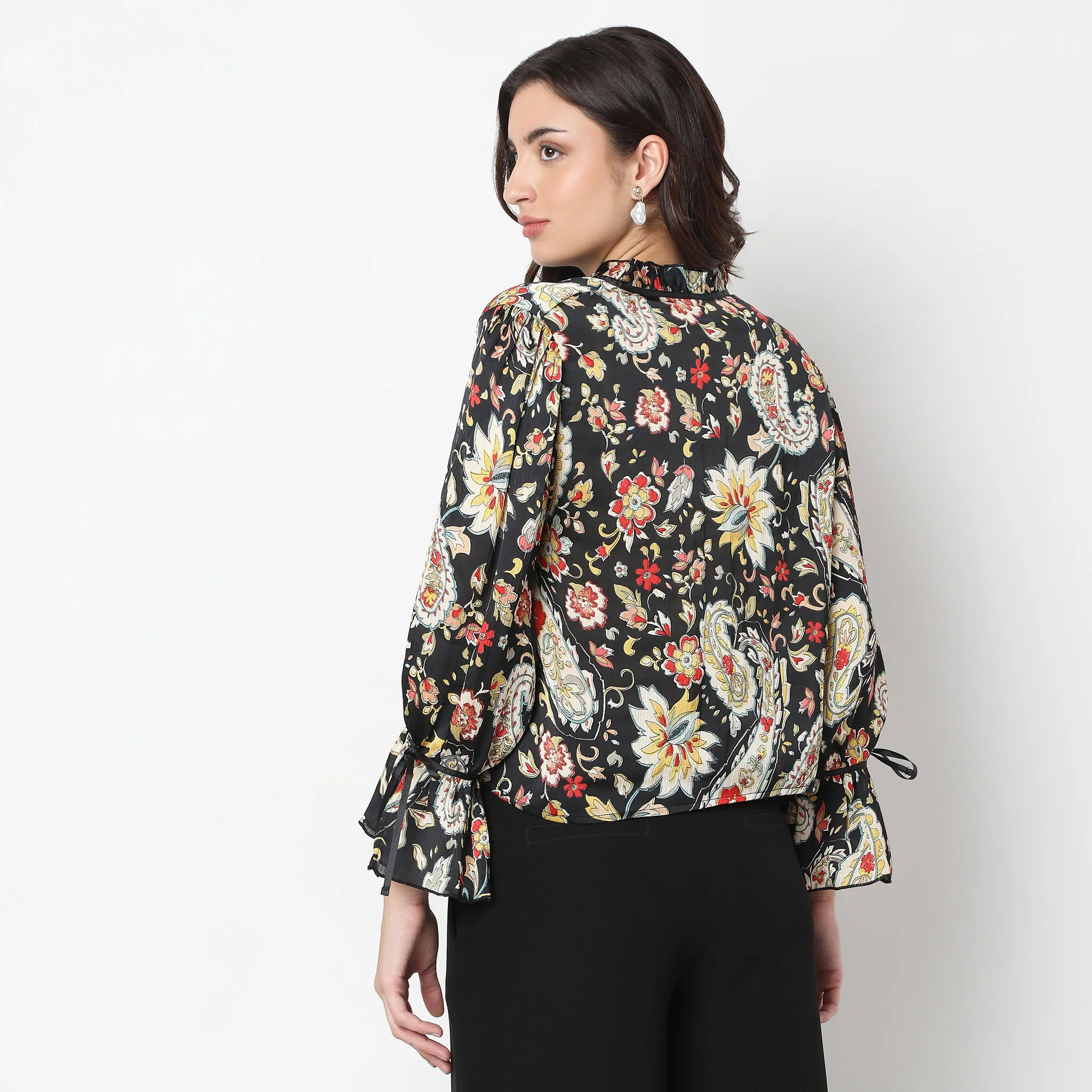 Regular Fit Printed Top - Image 3