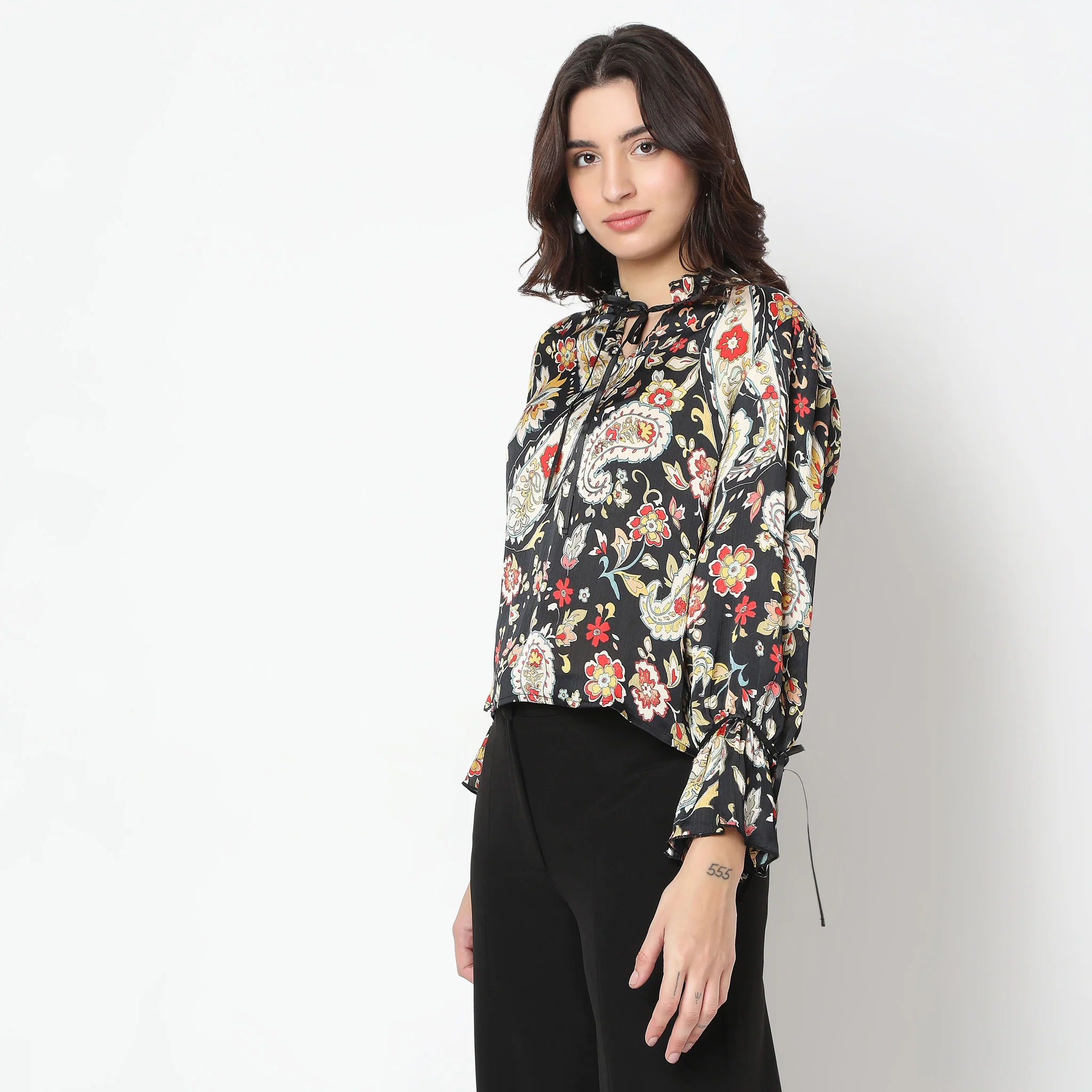 Regular Fit Printed Top - Image 5