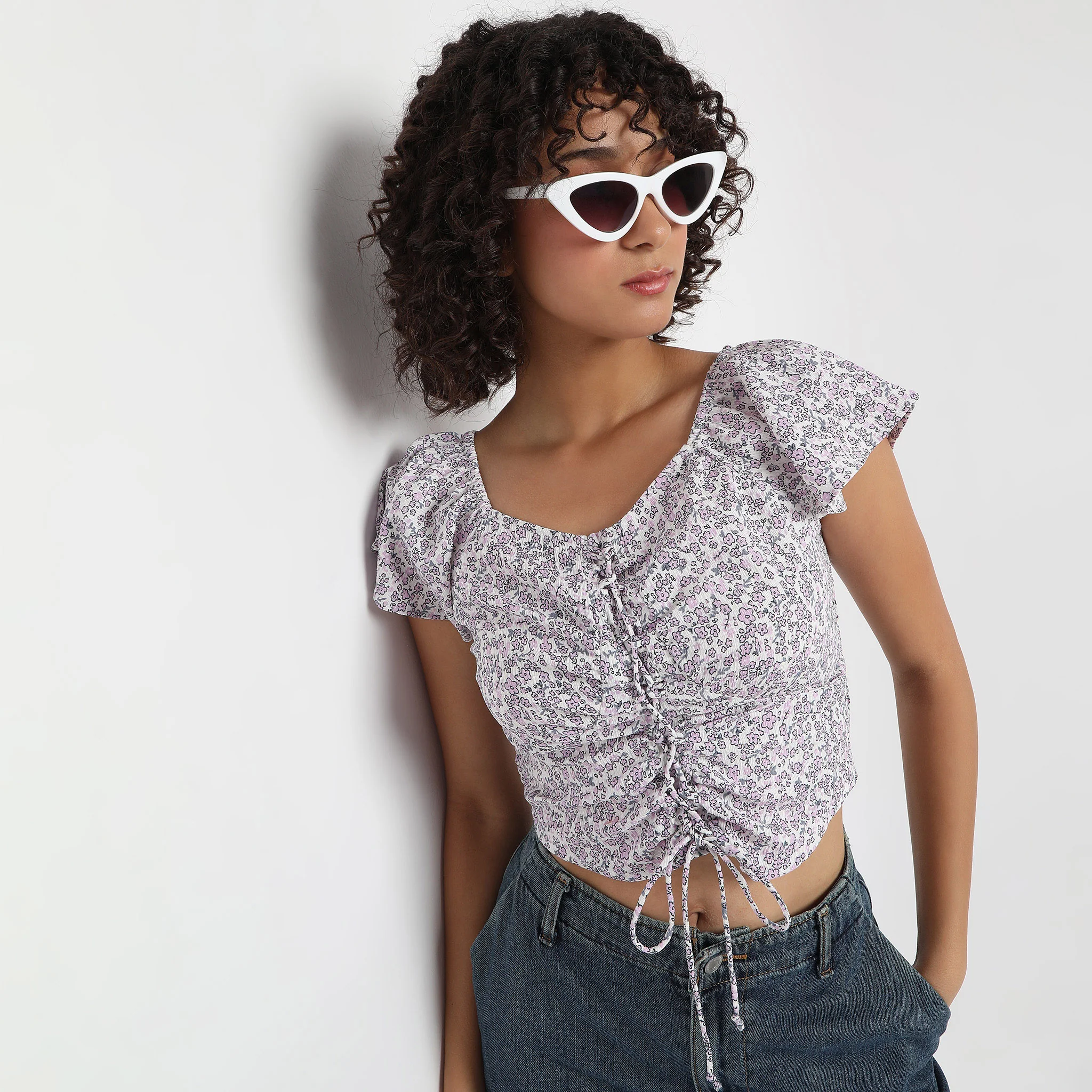 Regular Fit Printed Top - Image 2