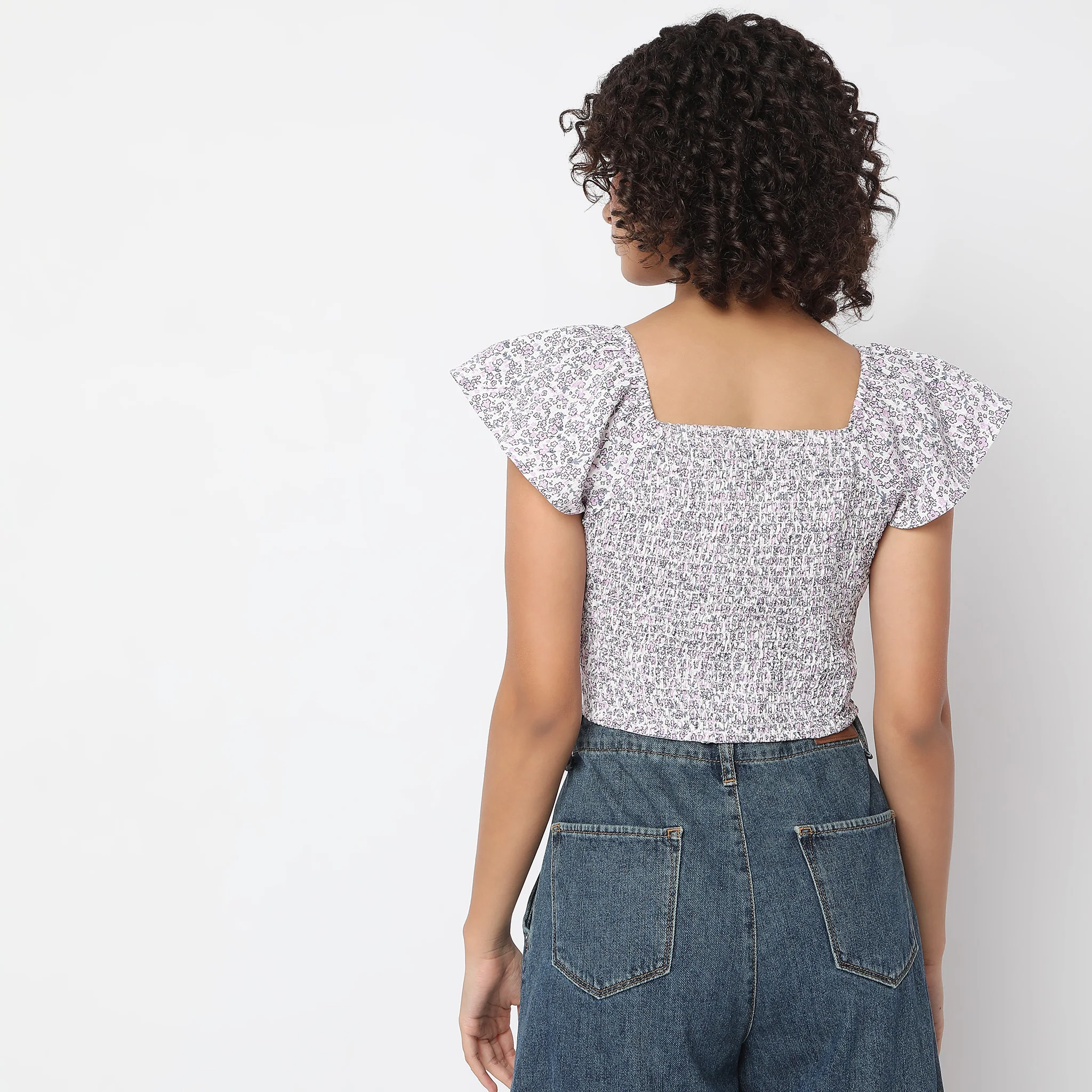 Regular Fit Printed Top - Image 3
