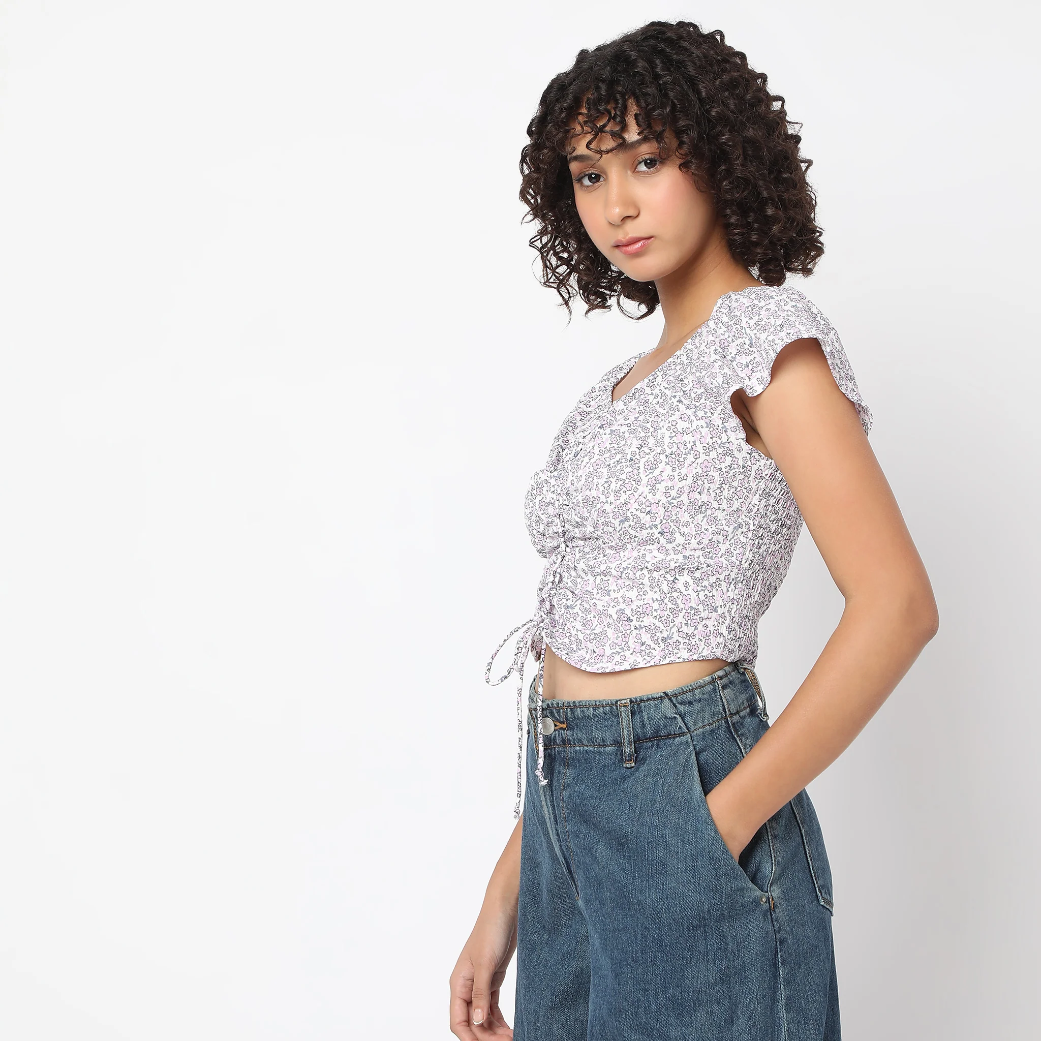 Regular Fit Printed Top - Image 5