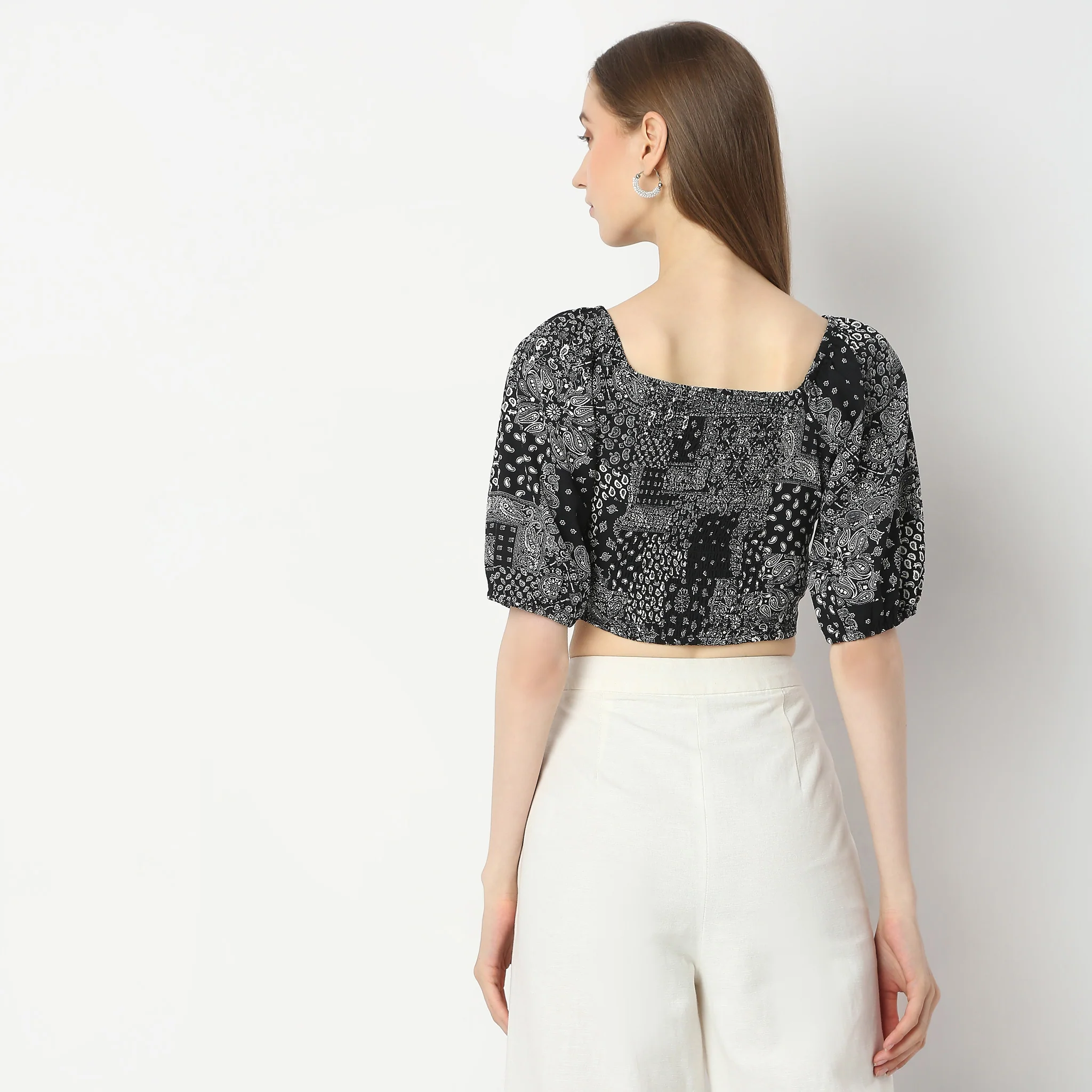 Regular Fit Printed Top - Image 3