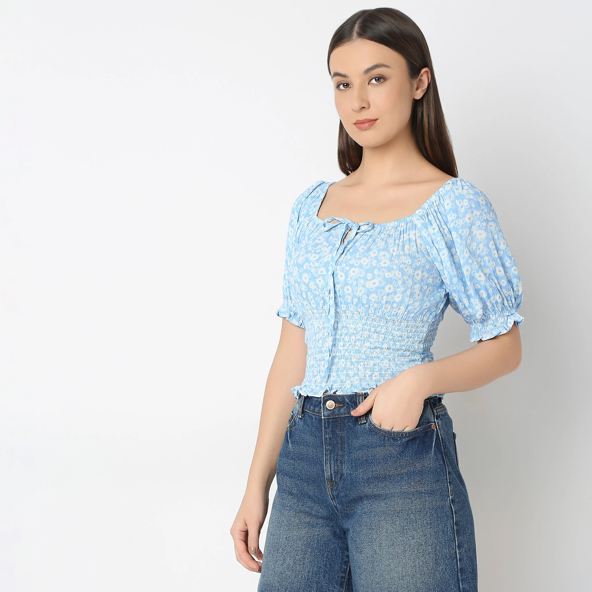 Regular Fit Printed Top - Image 2