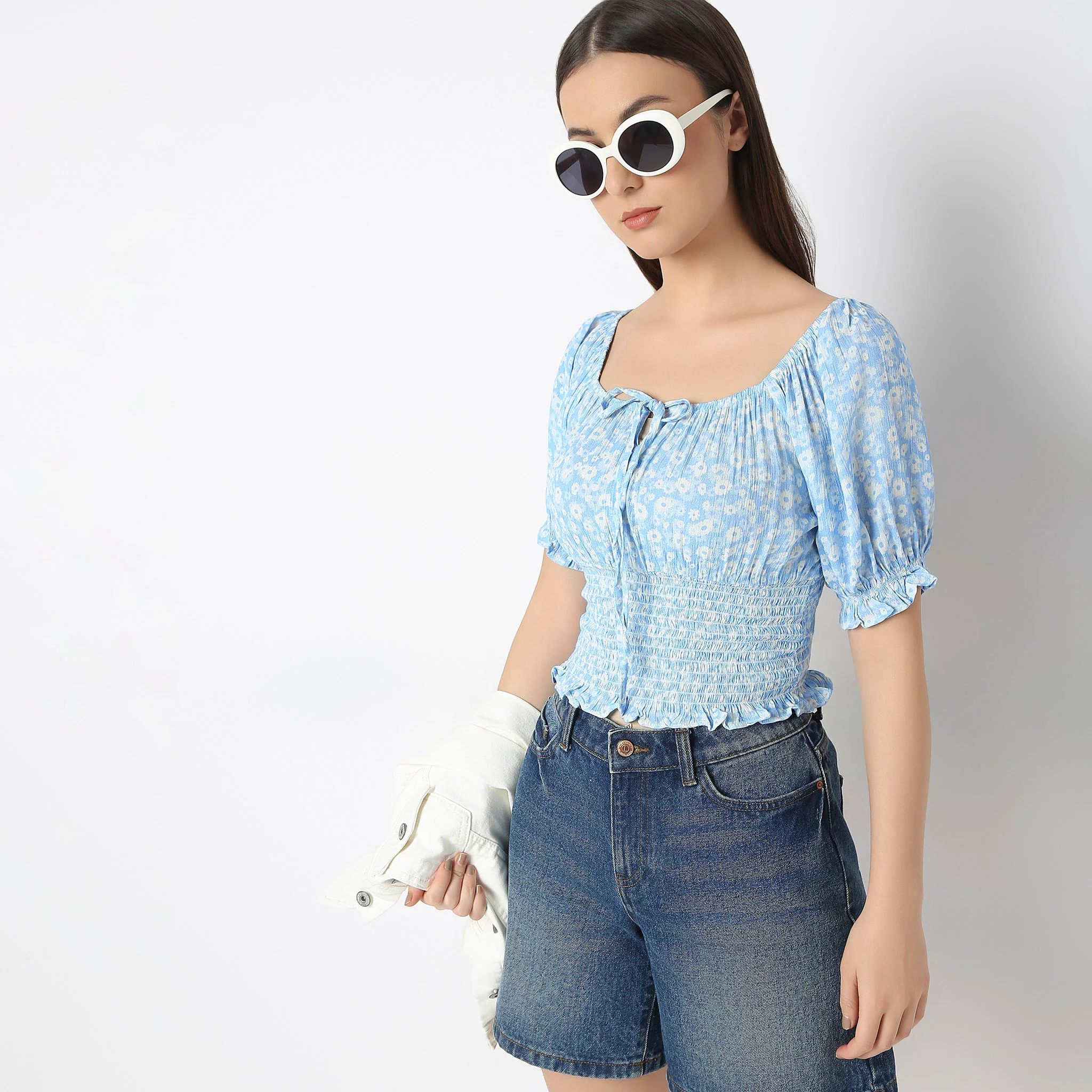 Regular Fit Printed Top - Image 5