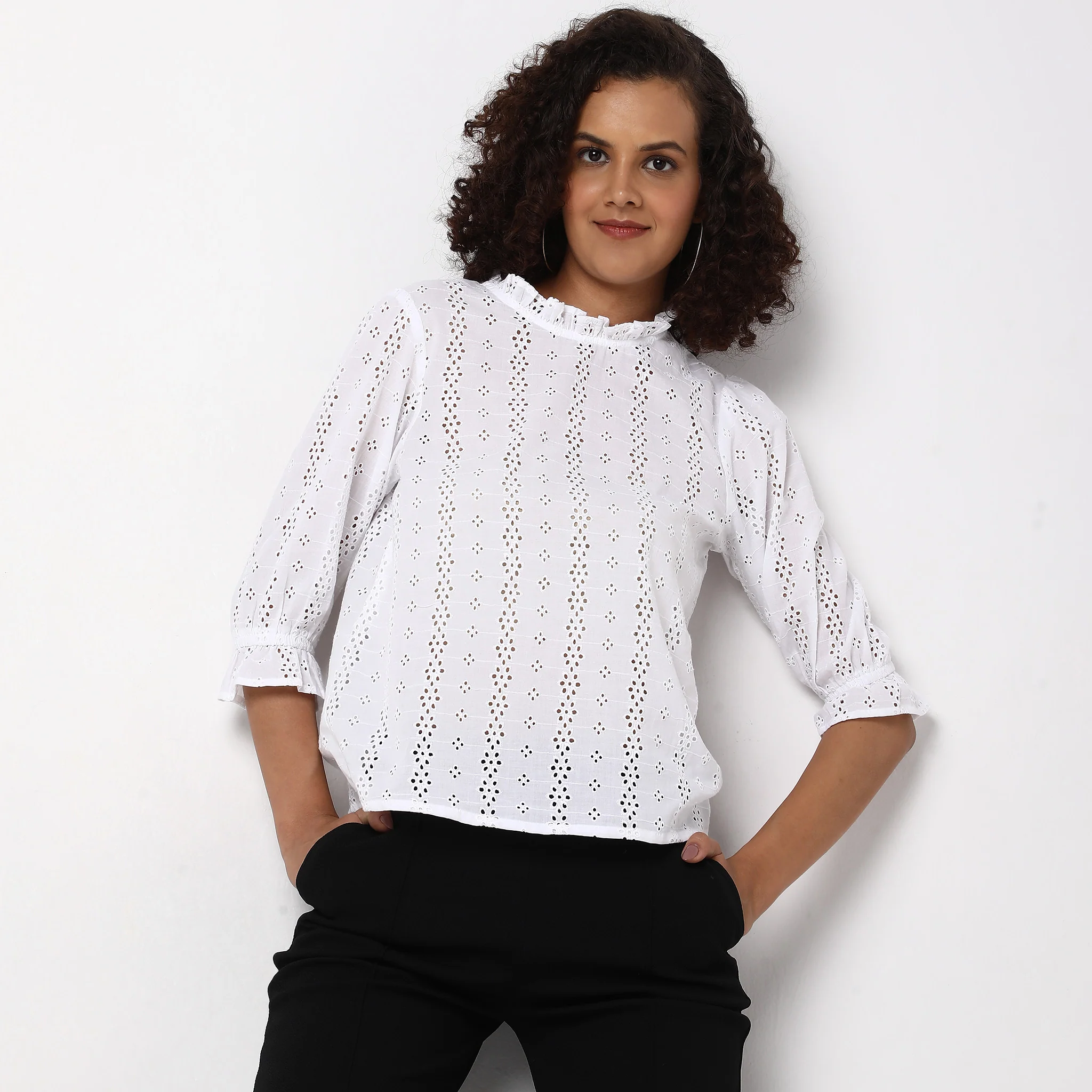 Regular Fit Schiffi Top - Image 2