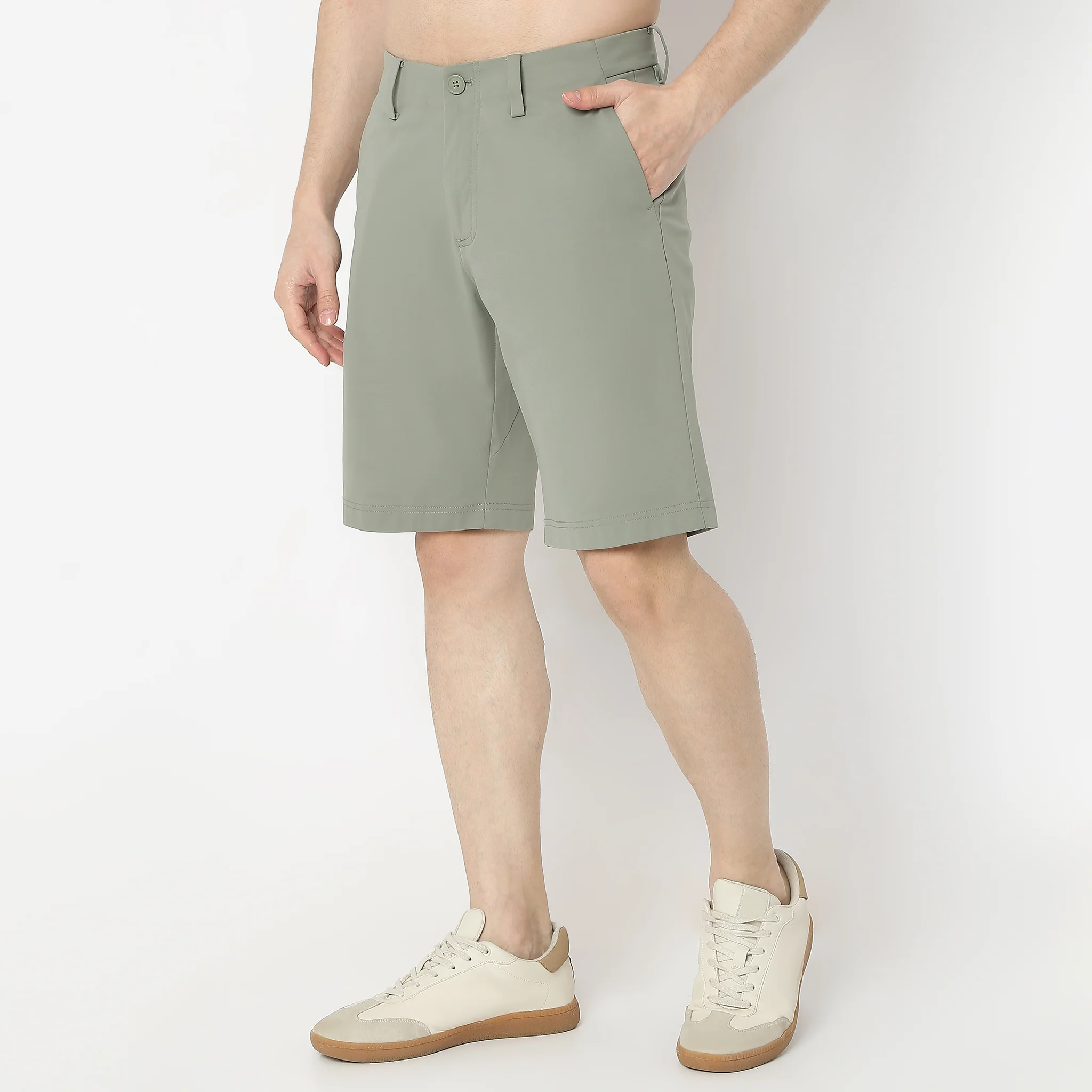 Above Knee Fluidx Weekenders Mid Rise Updated Style Shorts With Techno Base, Ideal For Relaxation And Activity-Relaxed Fit Shorts - Image 10