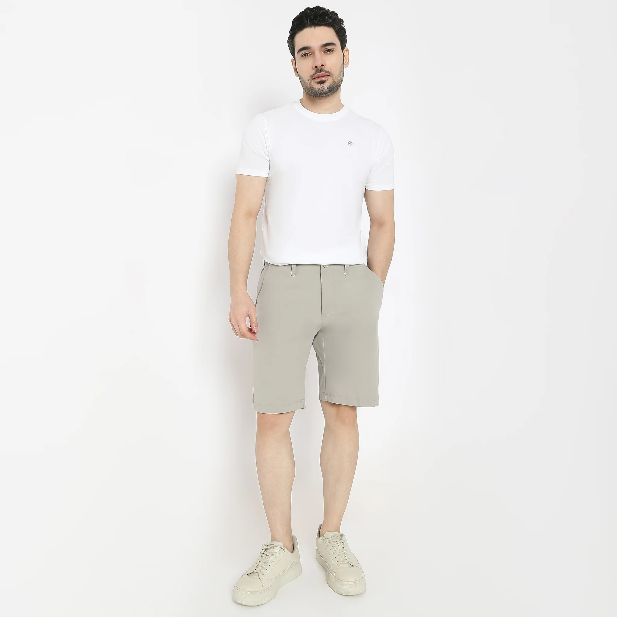 Above Knee Fluidx Weekenders Mid Rise Updated Style Shorts With Techno Base, Ideal For Relaxation And Activity-Relaxed Fit Shorts - Image 11