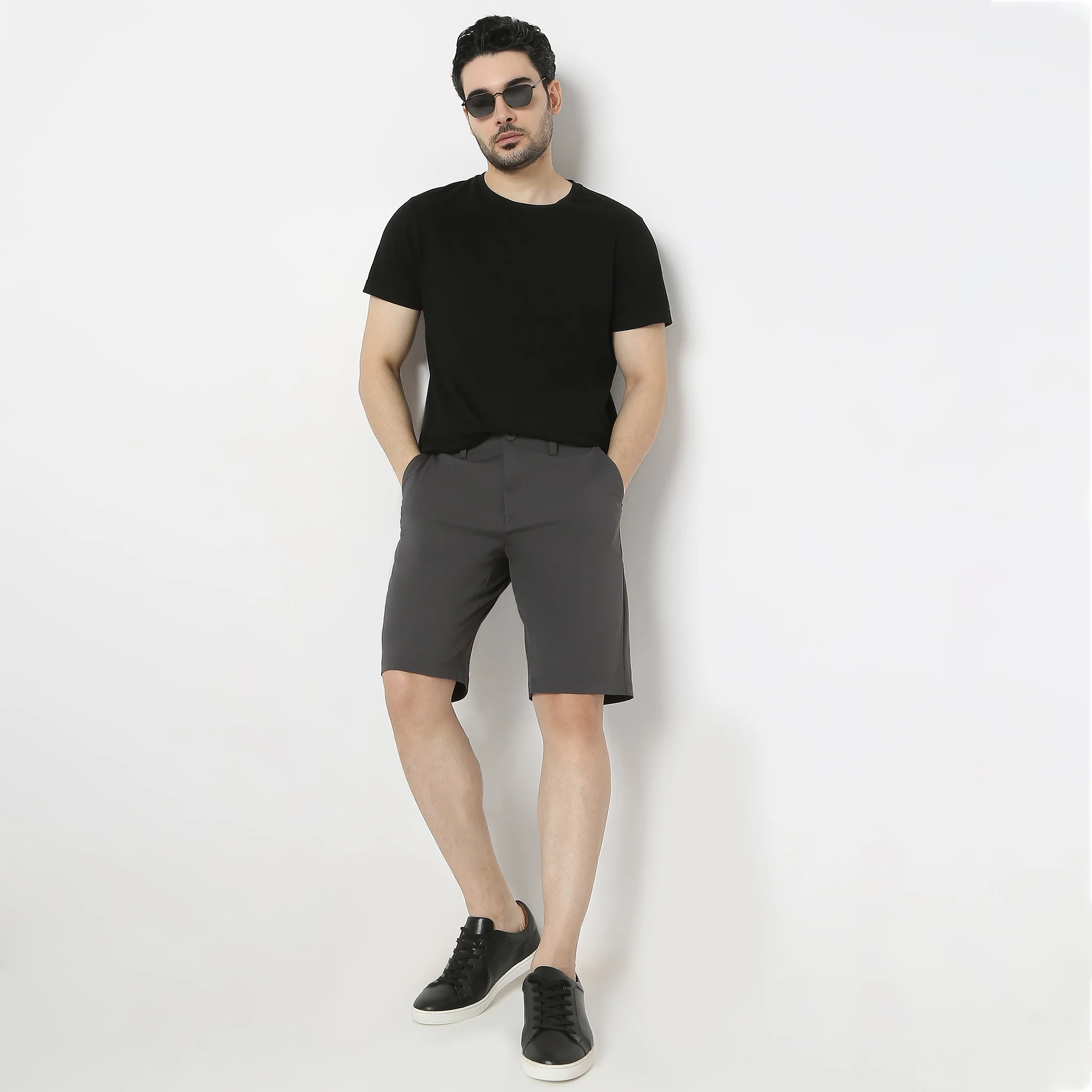 Above Knee Fluidx Weekenders Mid Rise Updated Style Shorts With Techno Base, Ideal For Relaxation And Activity-Relaxed Fit Shorts - Image 16