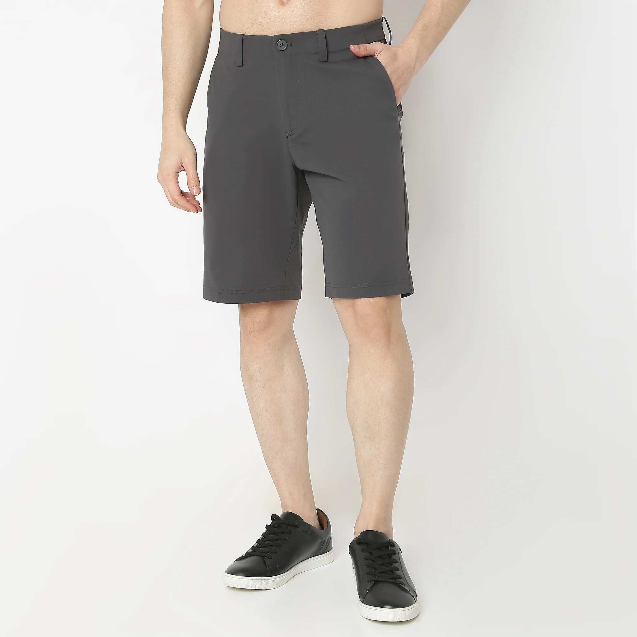 Above Knee Fluidx Weekenders Mid Rise Updated Style Shorts With Techno Base, Ideal For Relaxation And Activity-Relaxed Fit Shorts - Image 17