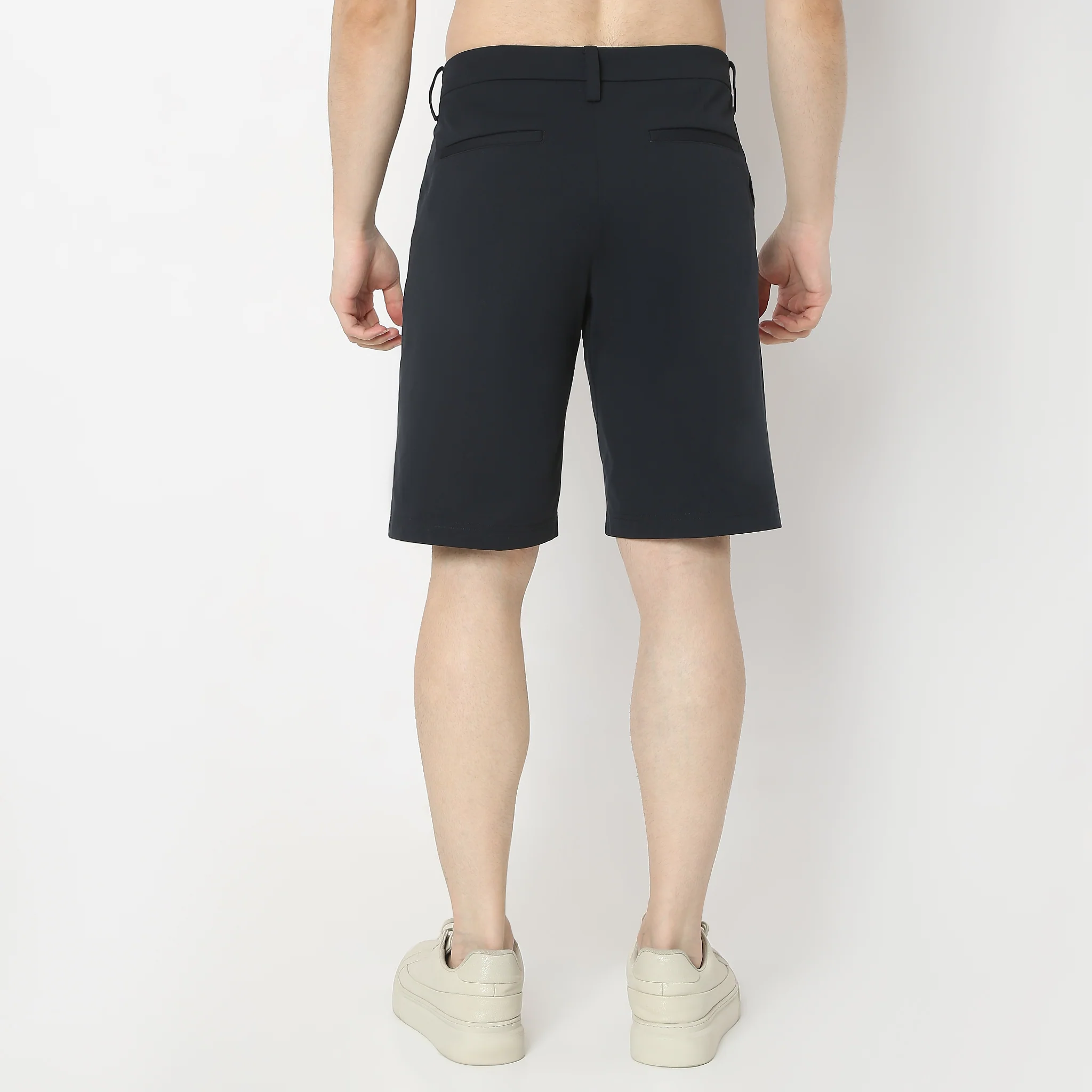 Above Knee Fluidx Weekenders Mid Rise Updated Style Shorts With Techno Base, Ideal For Relaxation And Activity-Relaxed Fit Shorts - Image 3