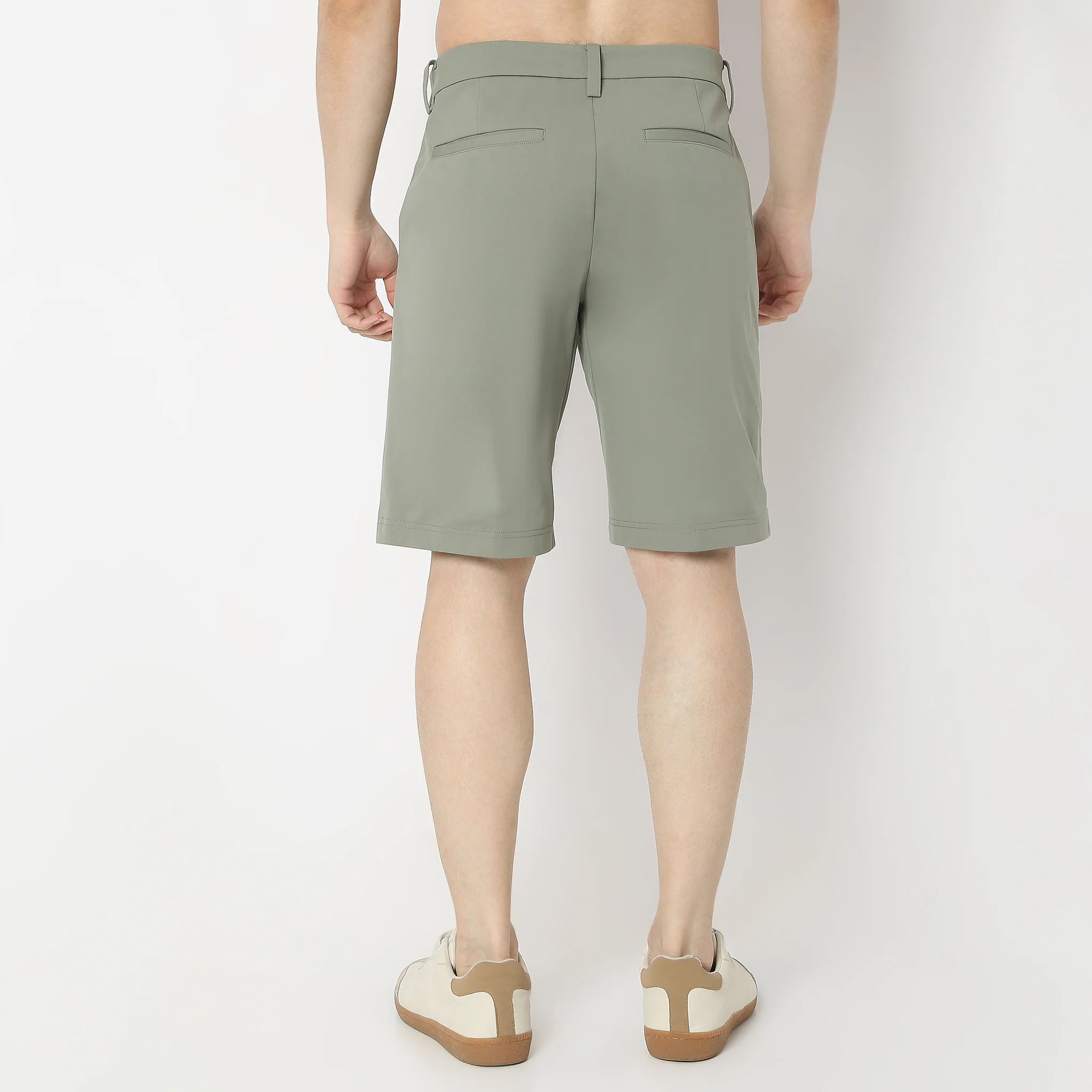 Above Knee Fluidx Weekenders Mid Rise Updated Style Shorts With Techno Base, Ideal For Relaxation And Activity-Relaxed Fit Shorts - Image 8