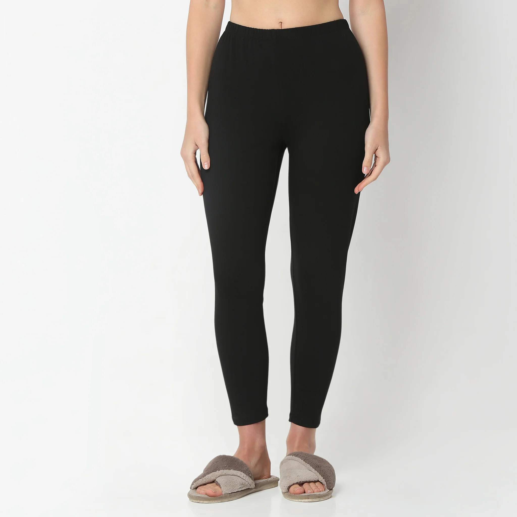 Ankle Length Mid Rise Lounge Leggings - Image 2