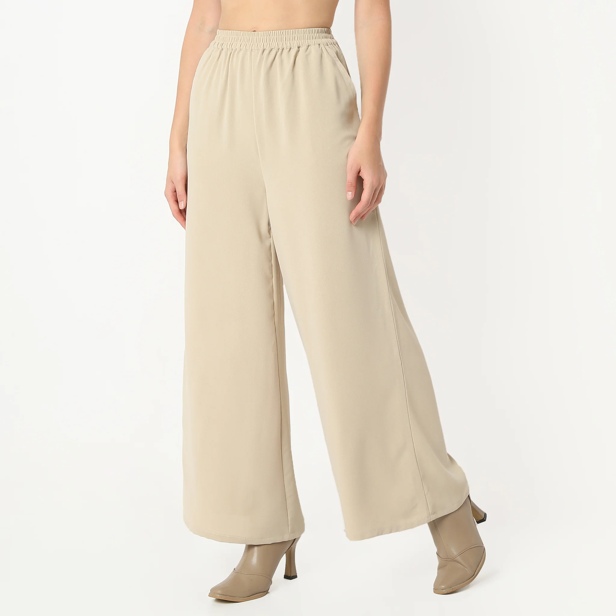 Ankle Length Mid Rise Palazzos - Image 5