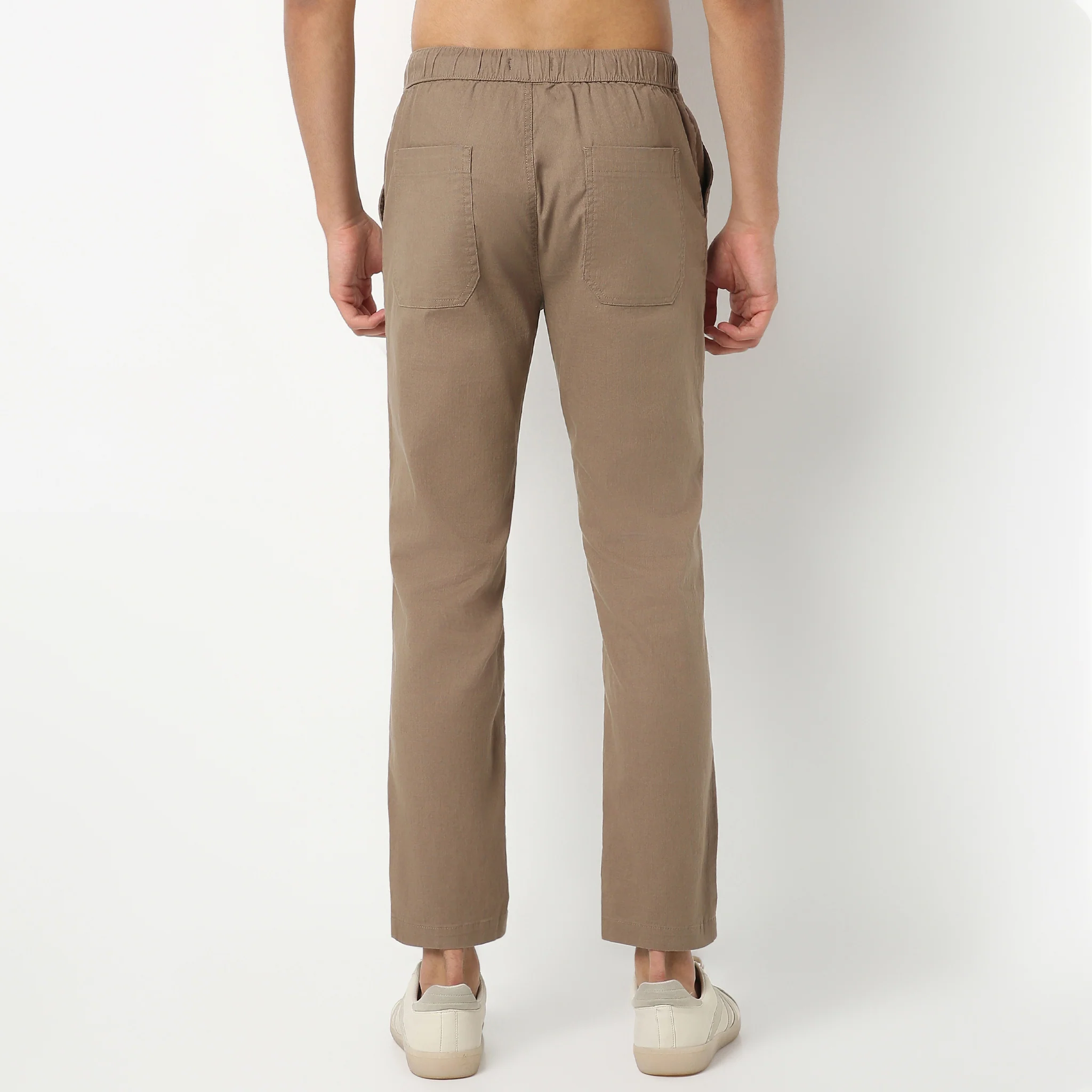 Retreatersᵉˣ - Ankle Length Lounge Pants Solid Structure Fabric - Image 8