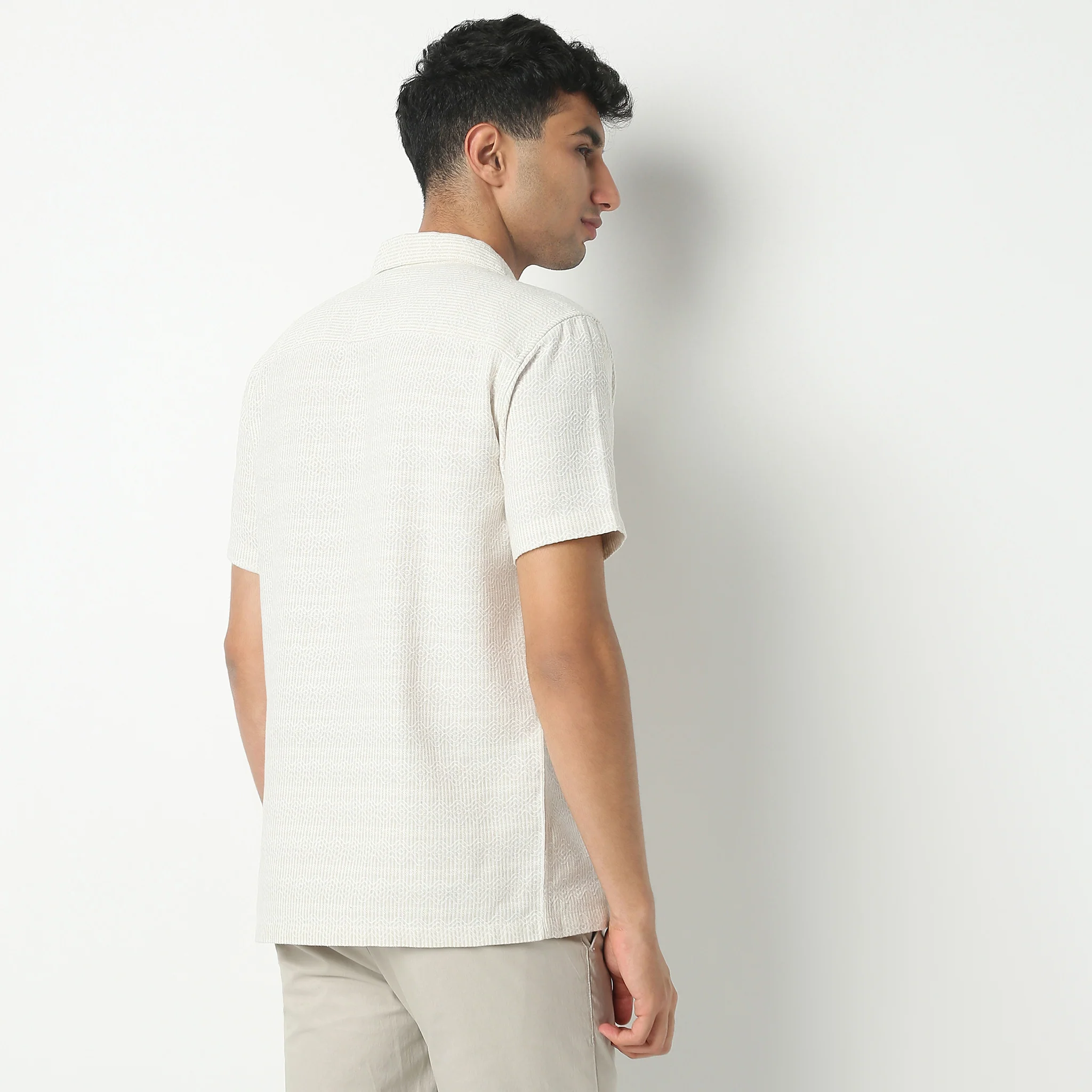Camp Collar Half Sleeve Mood Shirt - Image 3