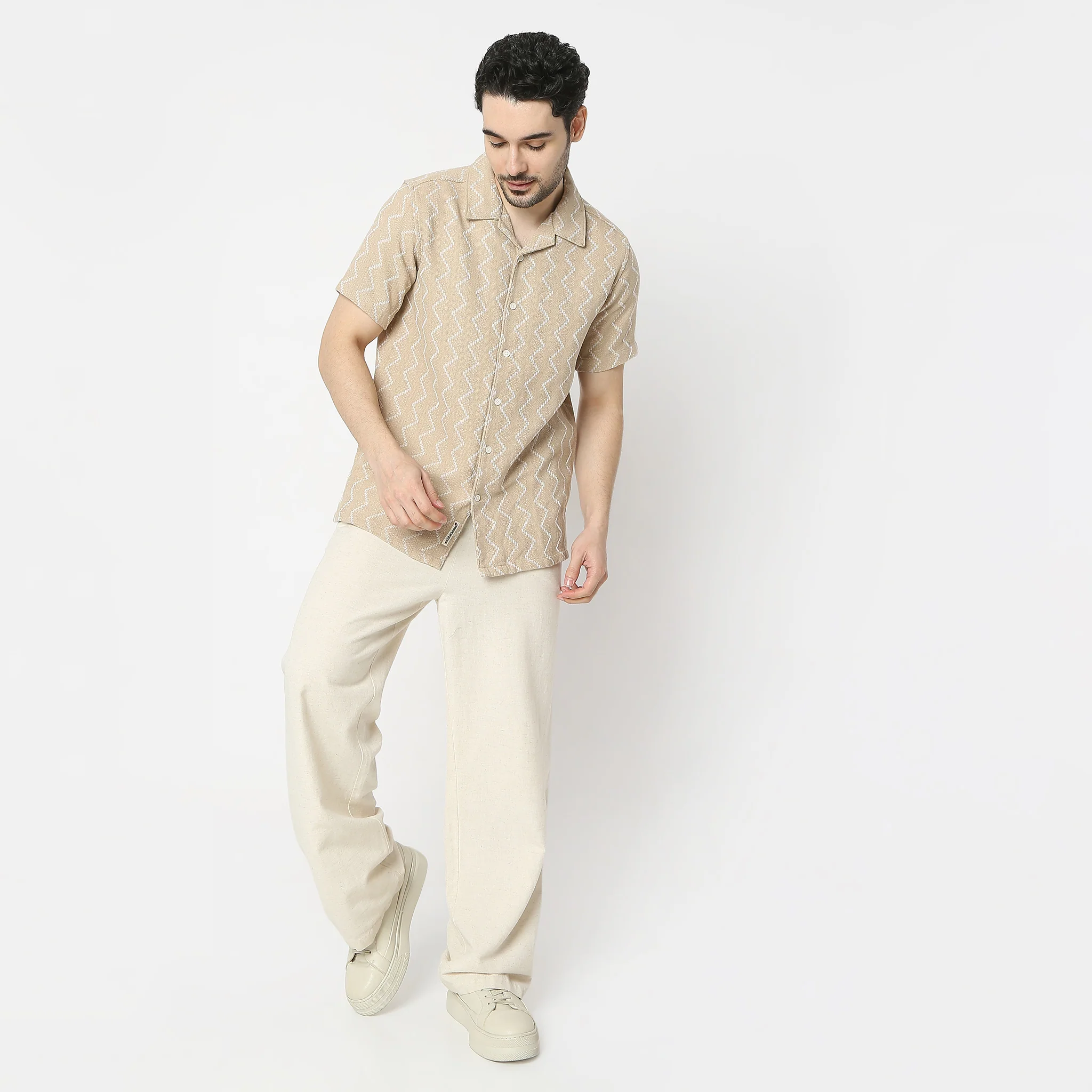 Camp Collar Half Sleeve Mood Shirt - Image 2