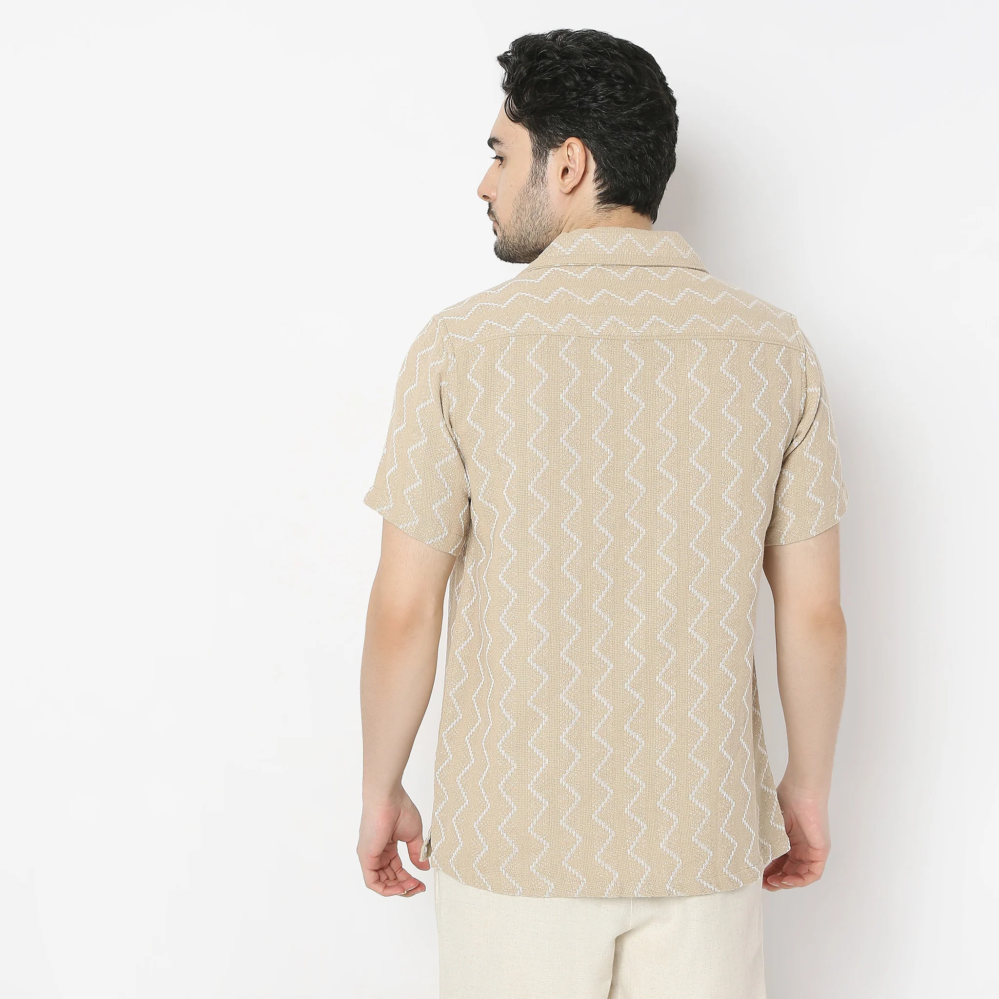 Camp Collar Half Sleeve Mood Shirt - Image 3