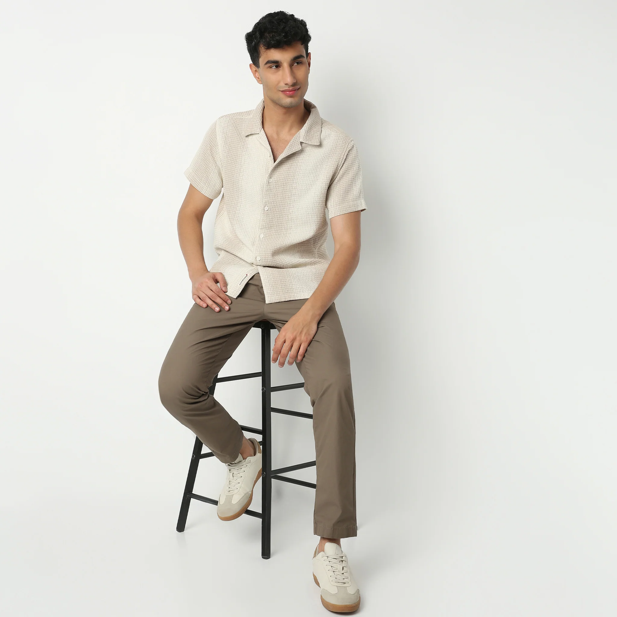 Moodᵉˣ Shirt Camp Collar Half Sleeve