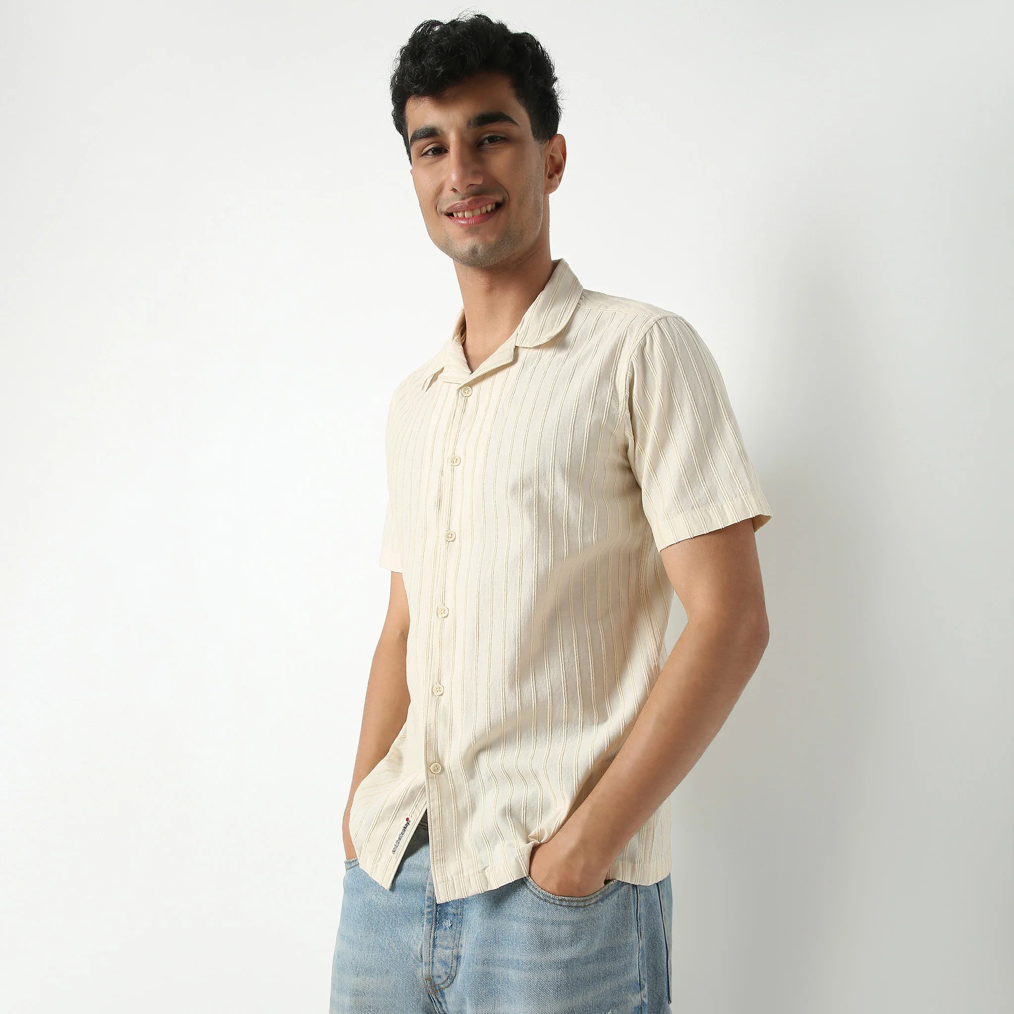 Bae Shirt Camp Collar Half Sleeve - Image 10