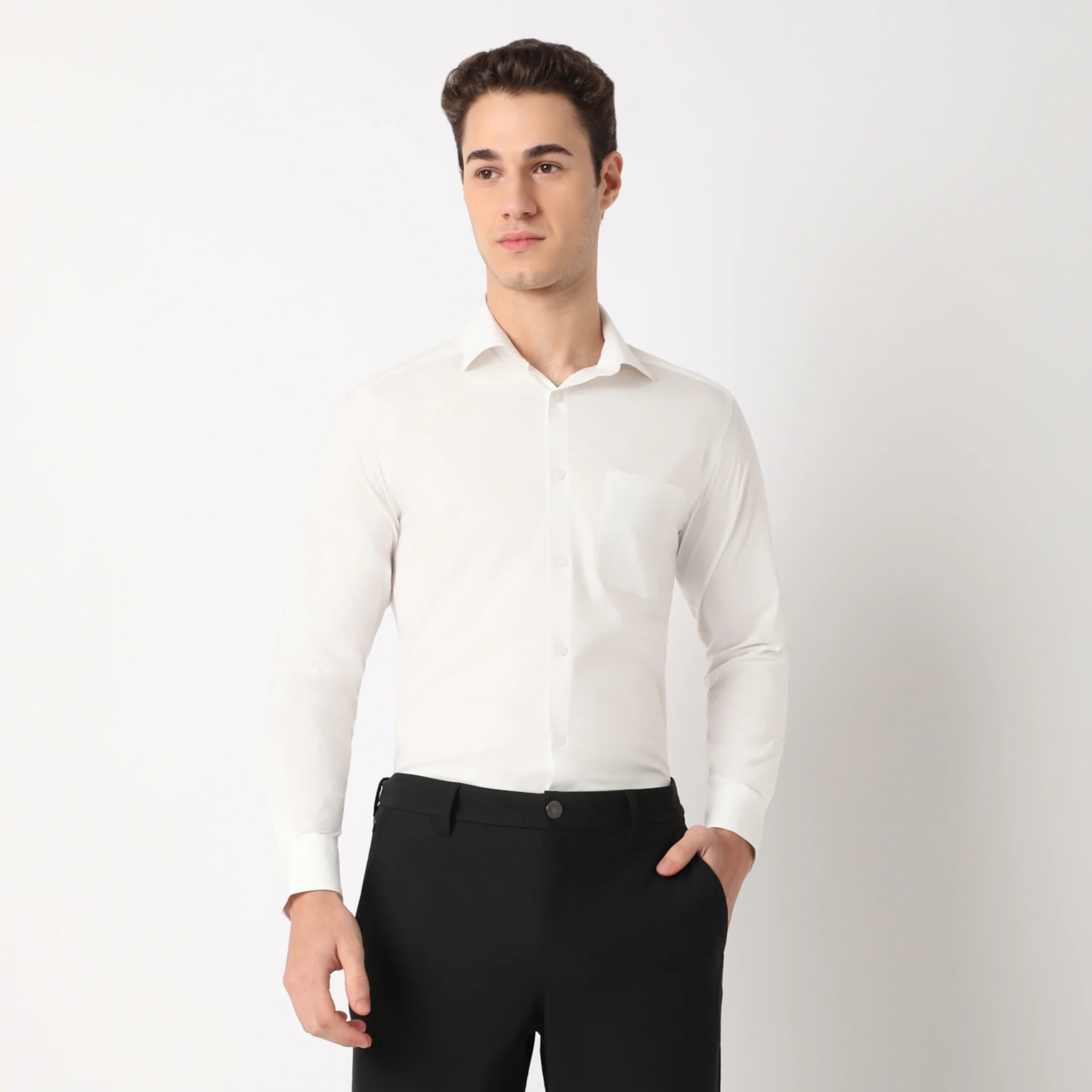 Cooltek™ Shirt - The Perfect Shirt - "Crease Free Tape Seamed Tailored Shirts” - Super Fine Cotton With E-Fast® Stretch - Regular Fit - Image 13