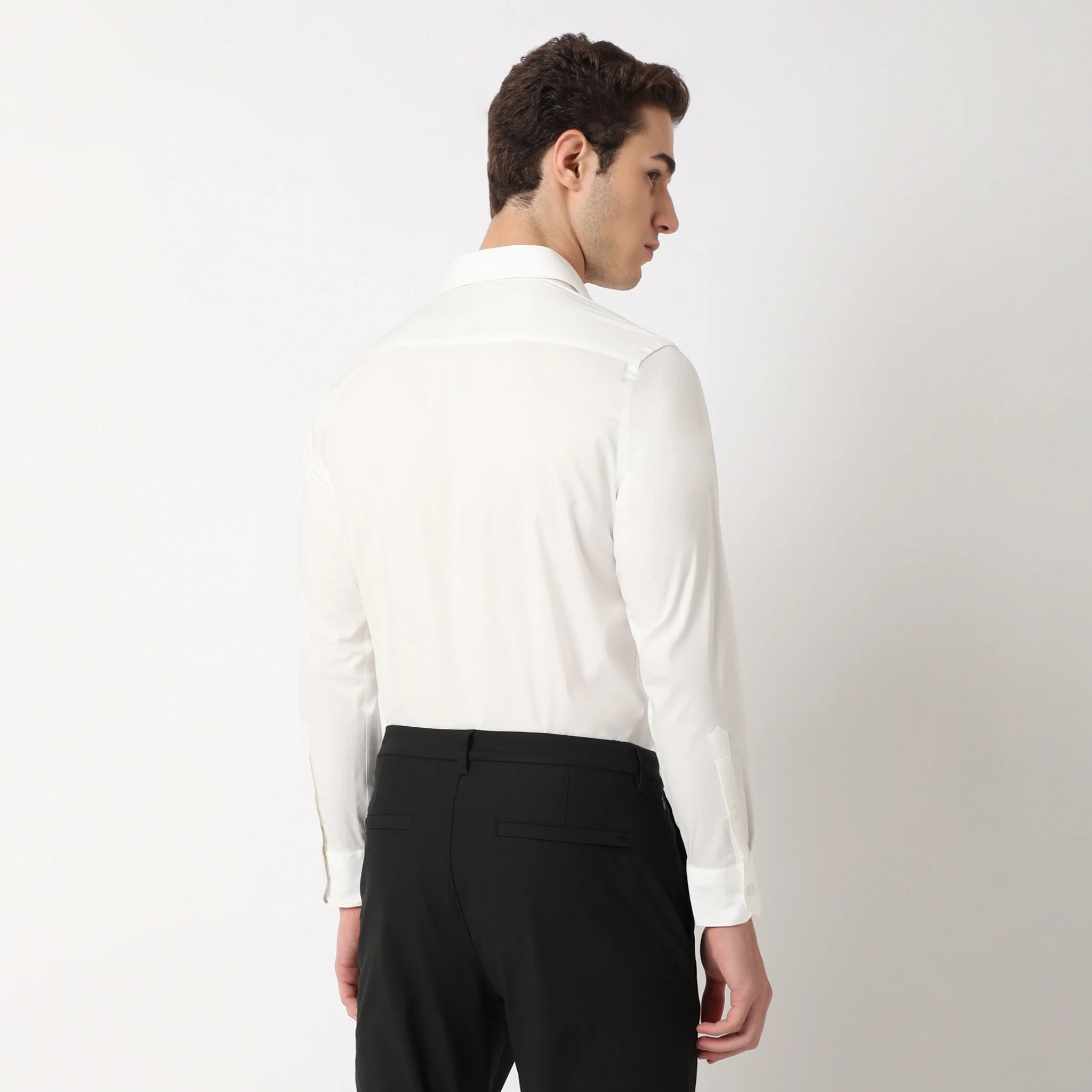 Cooltek™ Shirt - The Perfect Shirt - "Crease Free Tape Seamed Tailored Shirts” - Super Fine Cotton With E-Fast® Stretch - Regular Fit - Image 14