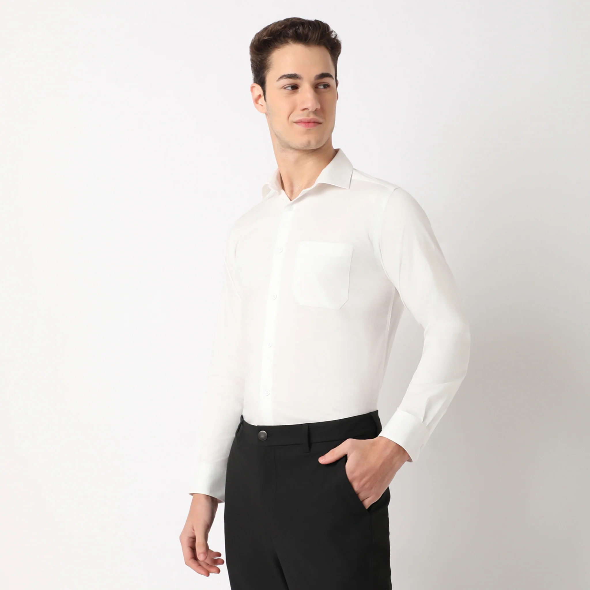 Cooltek™ Shirt - The Perfect Shirt - "Crease Free Tape Seamed Tailored Shirts” - Super Fine Cotton With E-Fast® Stretch - Regular Fit - Image 16