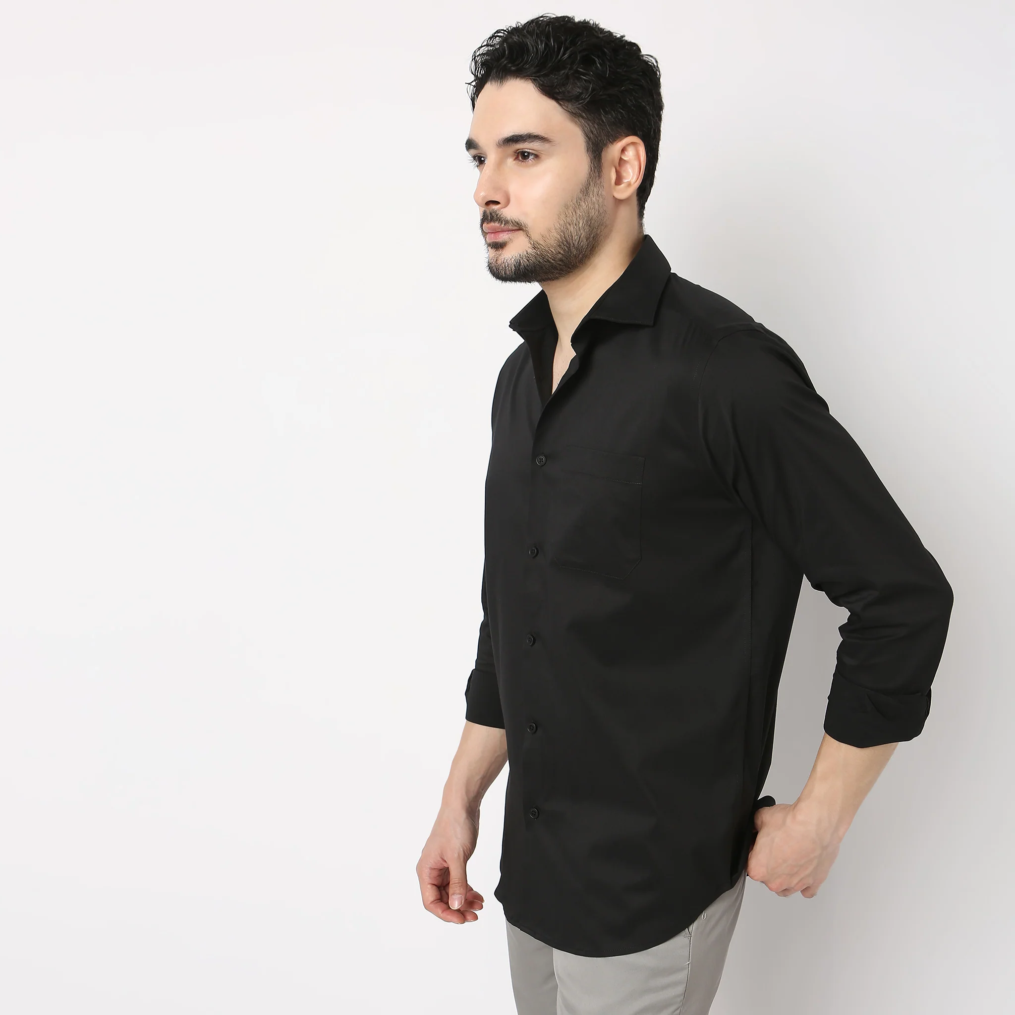 Cooltek™ Shirt - The Perfect Shirt - "Crease Free Tape Seamed Tailored Shirts” - Super Fine Cotton With E-Fast® Stretch - Regular Fit - Image 6
