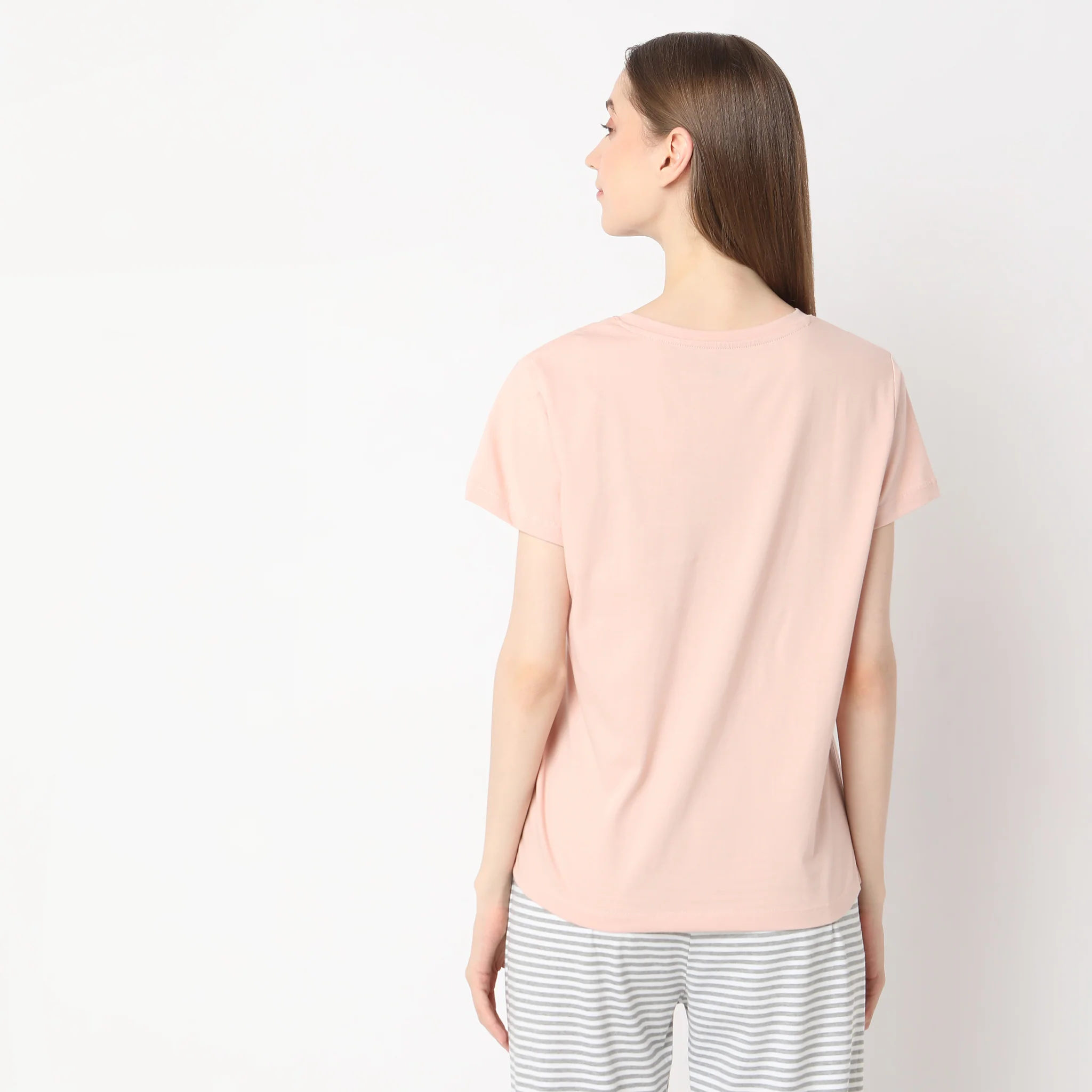 Dream Print Crew Neck Lounge T-Shirt - Image 3