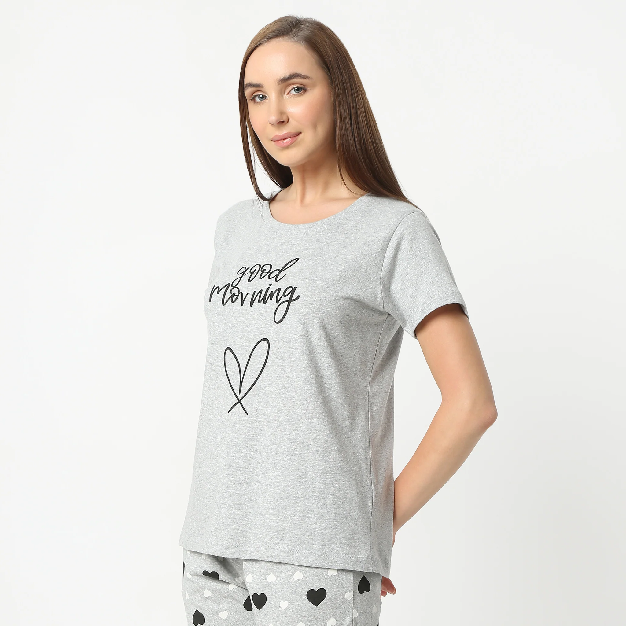 Crew Neck Short Sleeve Lounge T-Shirt - Image 5