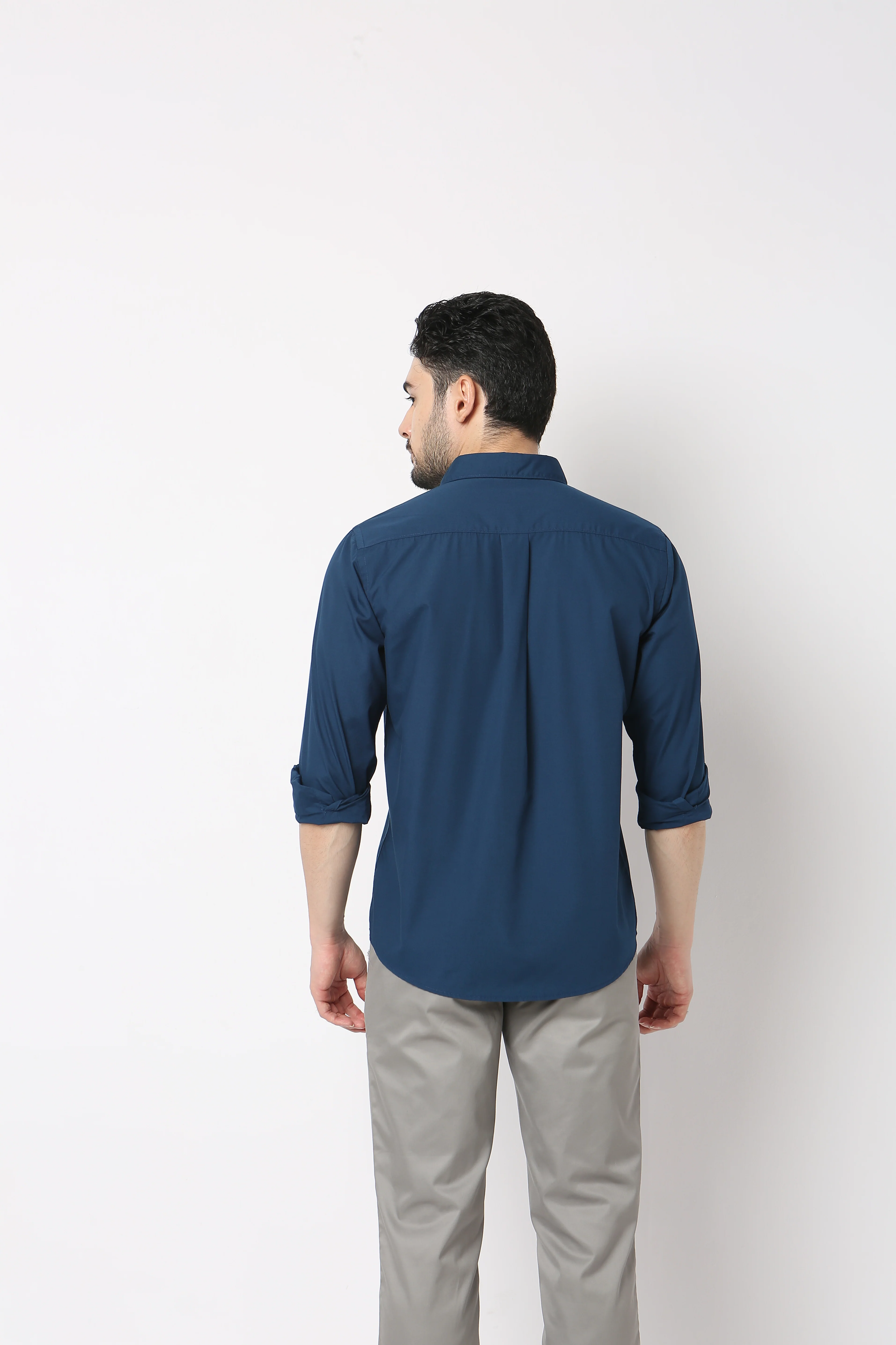 Elemental™ Shirt - Easy Care Smart Solid Casual - Full Sleeves Regular Fit - Image 13