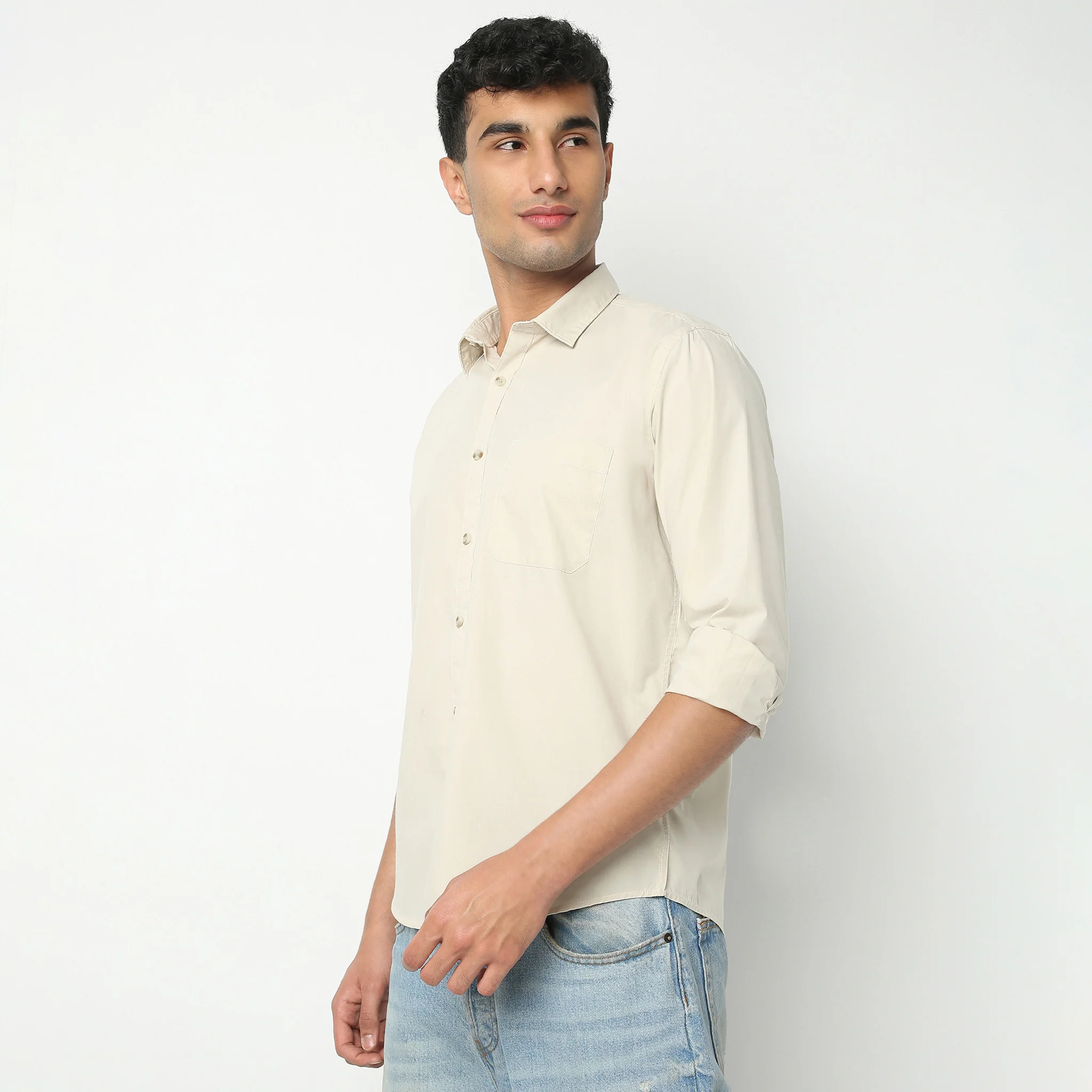 Elemental™ Shirt - Easy Care Smart Solid Casual - Full Sleeves Regular Fit - Image 43