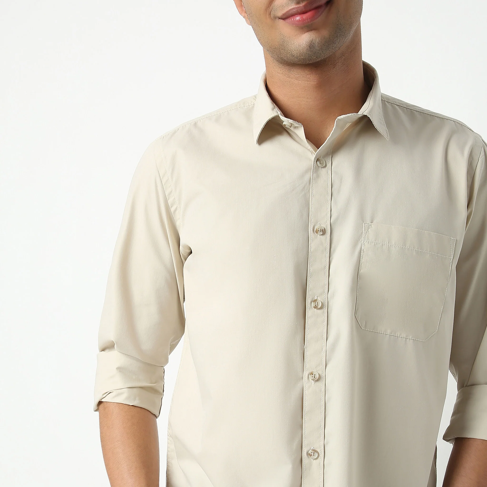 Elemental™ Shirt - Easy Care Smart Solid Casual - Full Sleeves Regular Fit - Image 44