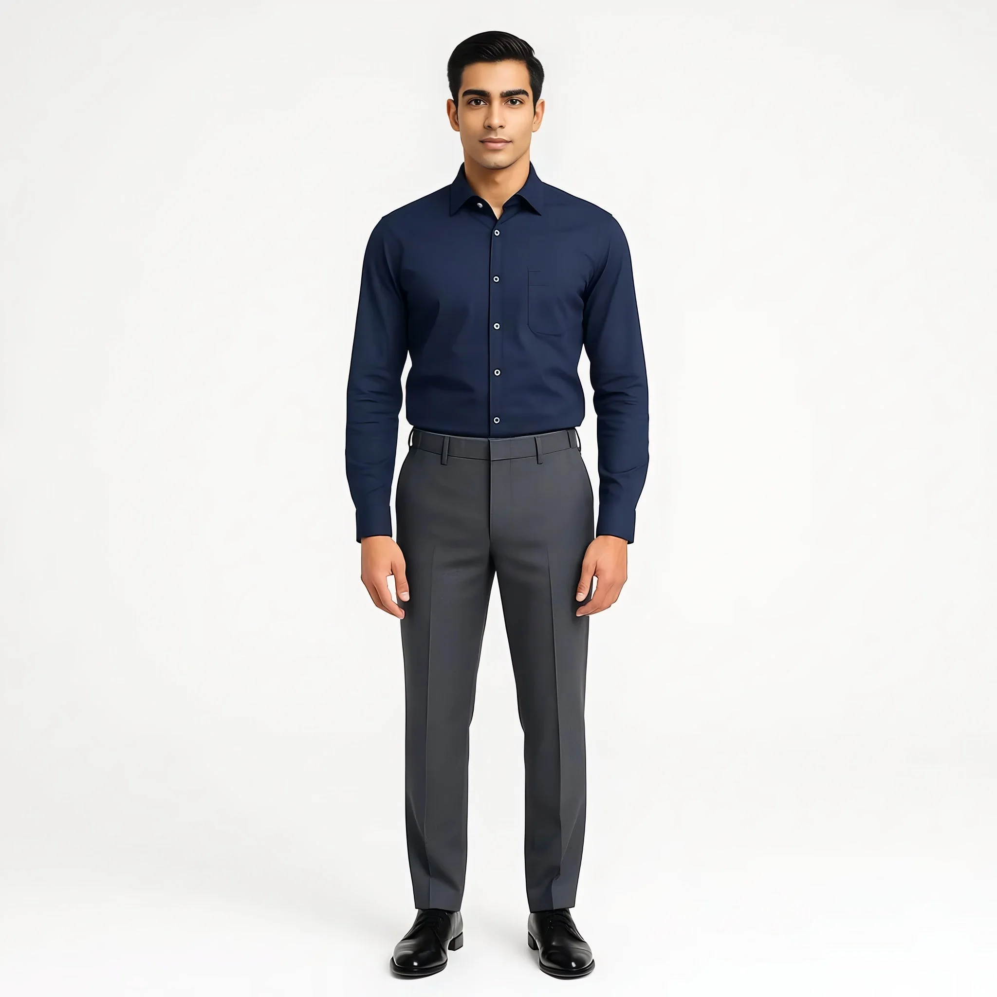 Elemental™ Shirt - Easy Care Smart Solid Casual - Full Sleeves Regular Fit - Image 53