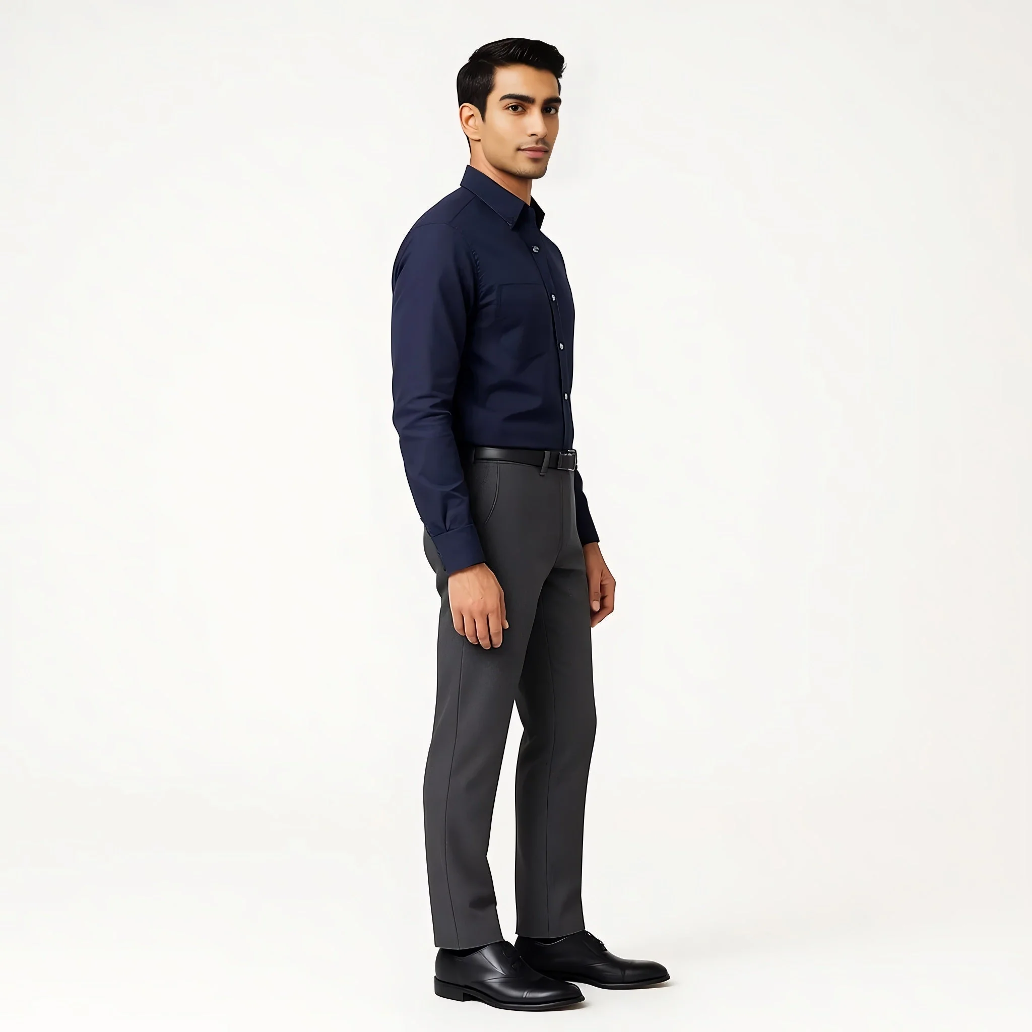 Elemental™ Shirt - Easy Care Smart Solid Casual - Full Sleeves Regular Fit - Image 56