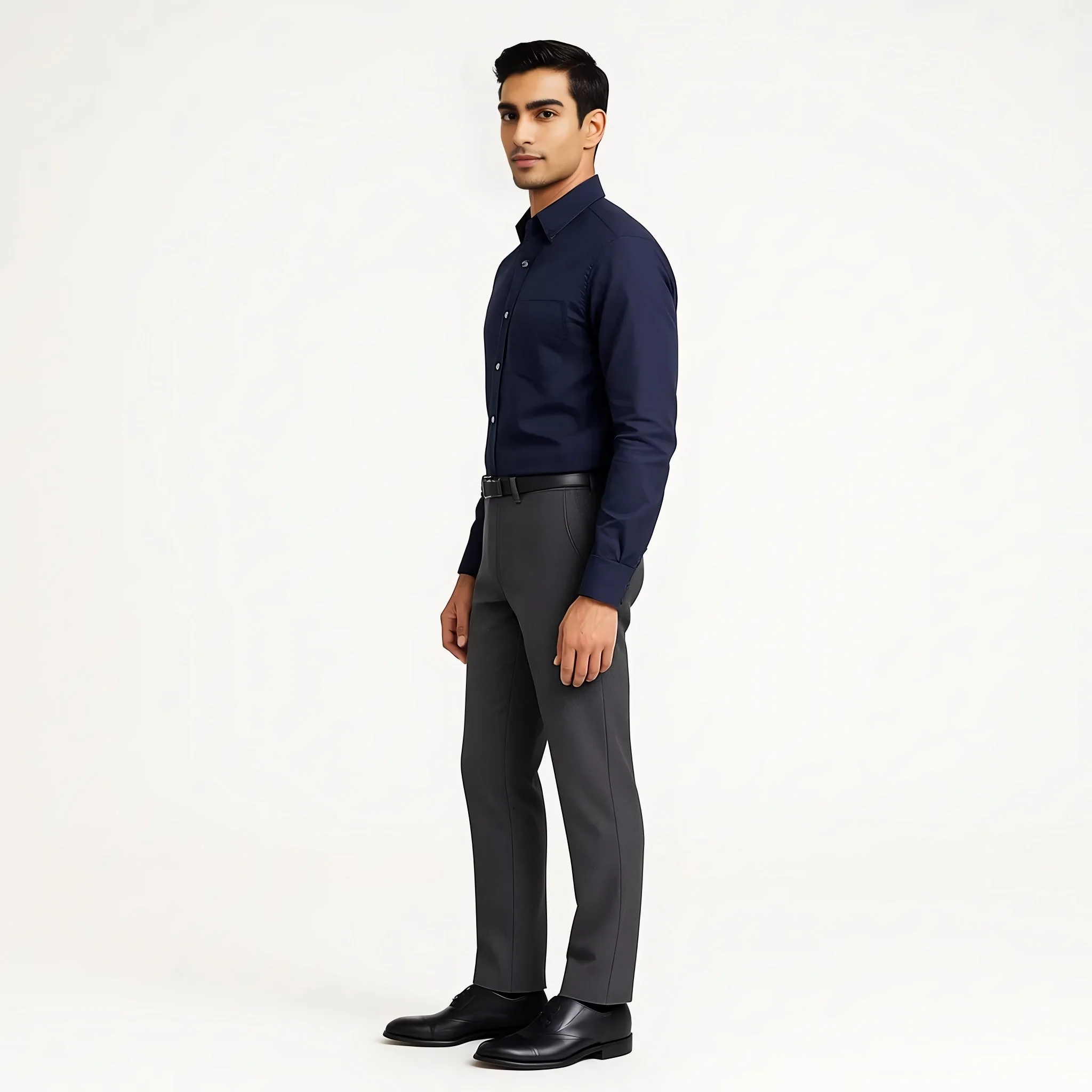 Elemental™ Shirt - Easy Care Smart Solid Casual - Full Sleeves Regular Fit - Image 57