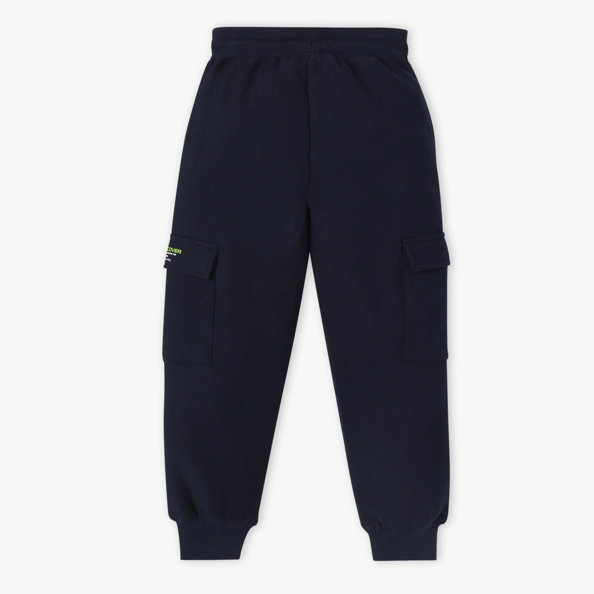 Boys Full Length Solid Pop Jog Cargo Pocket Fashion Jogger - Image 2