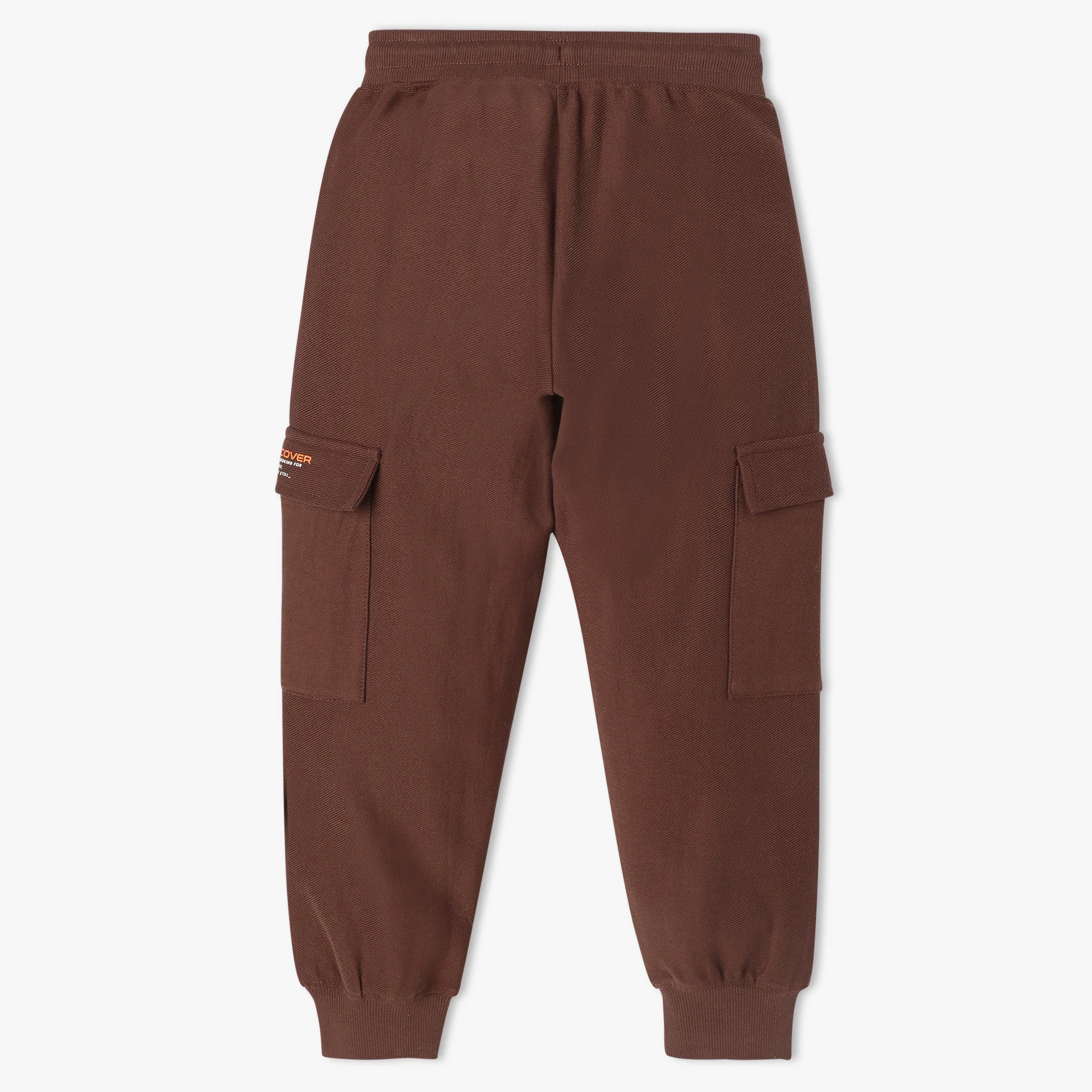 Boys Full Length Solid Pop Jog Cargo Pocket Fashion Jogger - Image 2