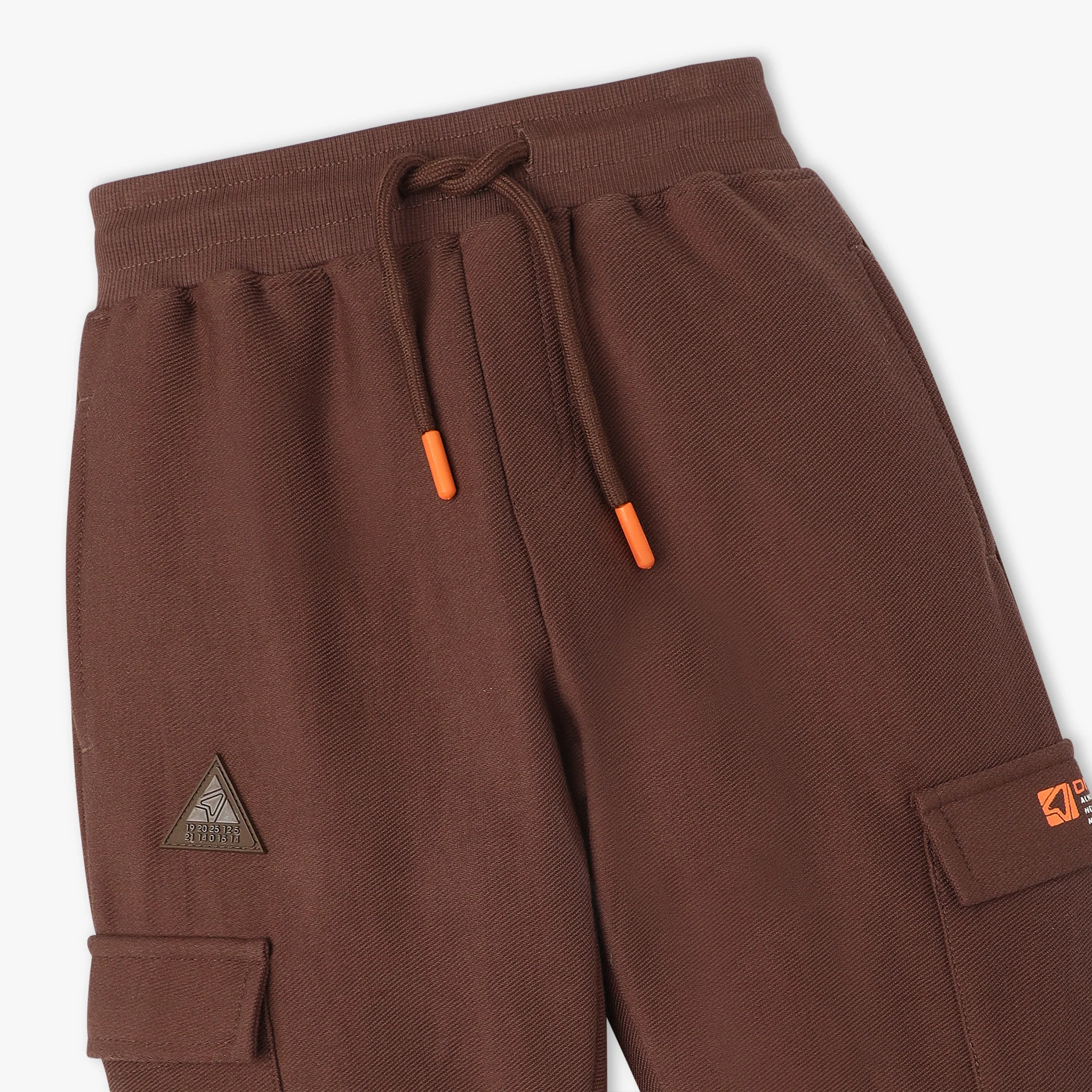 Boys Full Length Solid Pop Jog Cargo Pocket Fashion Jogger - Image 3