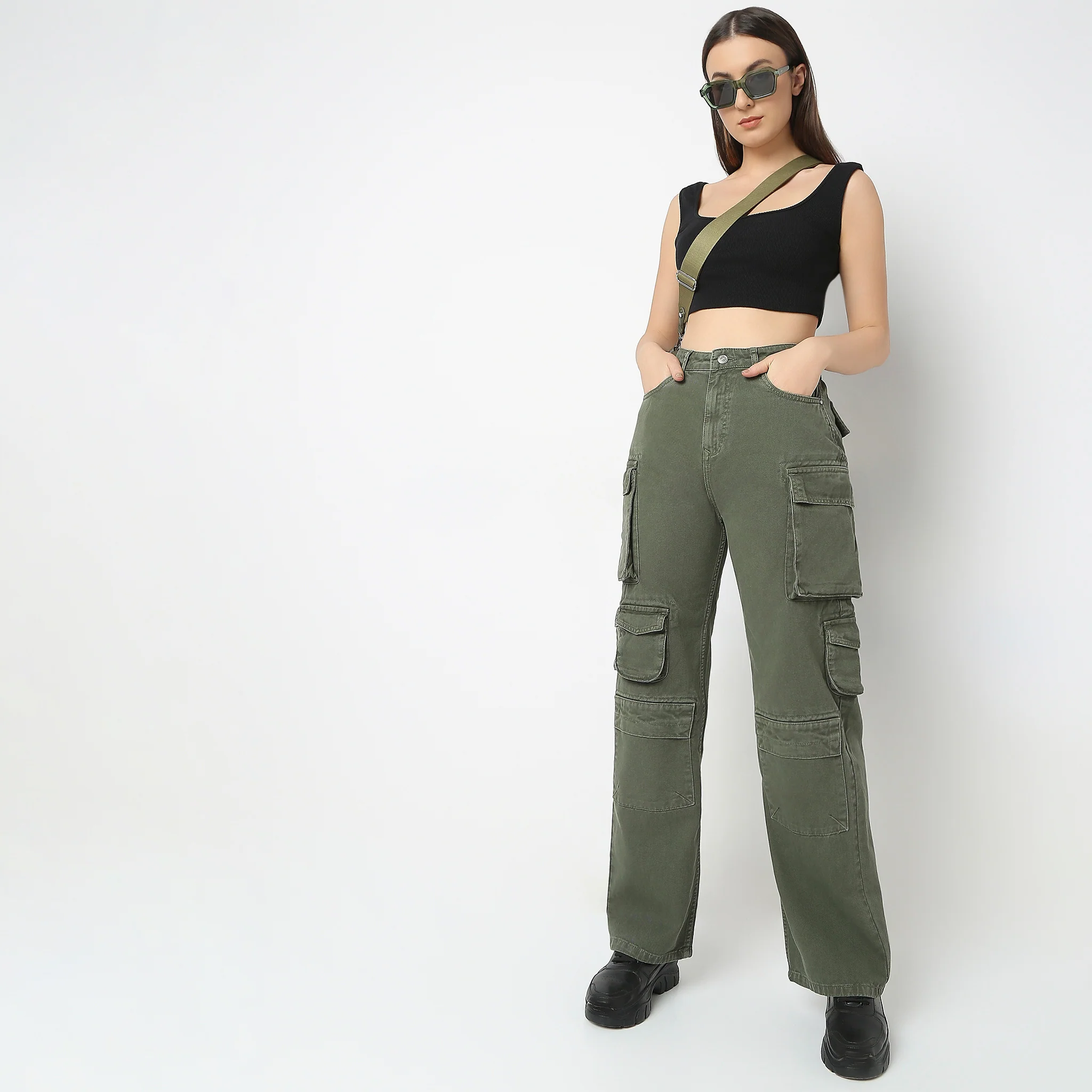 Cargo Fit High Rise Jeans - Image 6